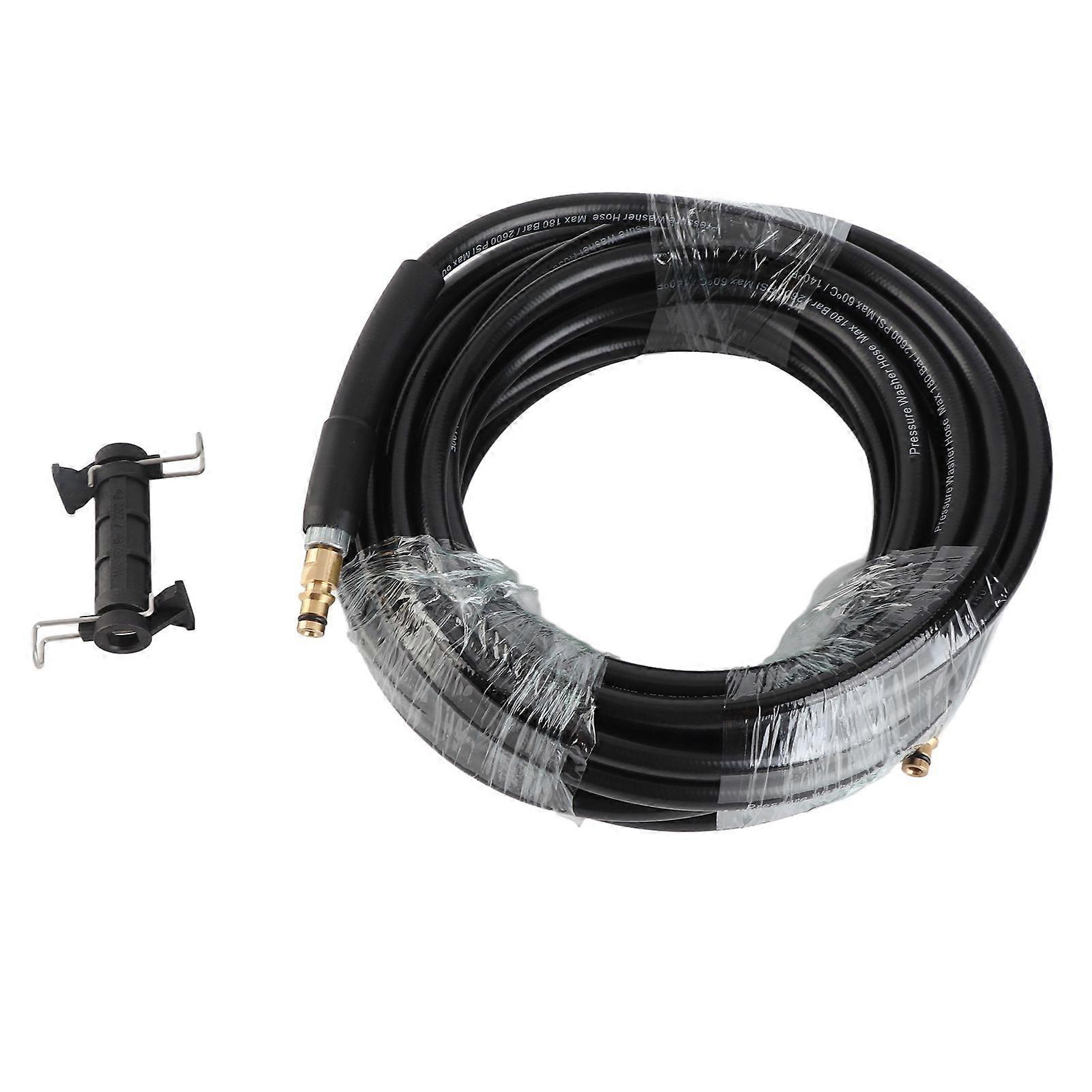 10m Pressure Car Washer Hose PVC Extension Hose Three Layer Explosion Proof and Ultra Wear Resistant Pressure Washer Hose 180bar 2600psi Replacement f
