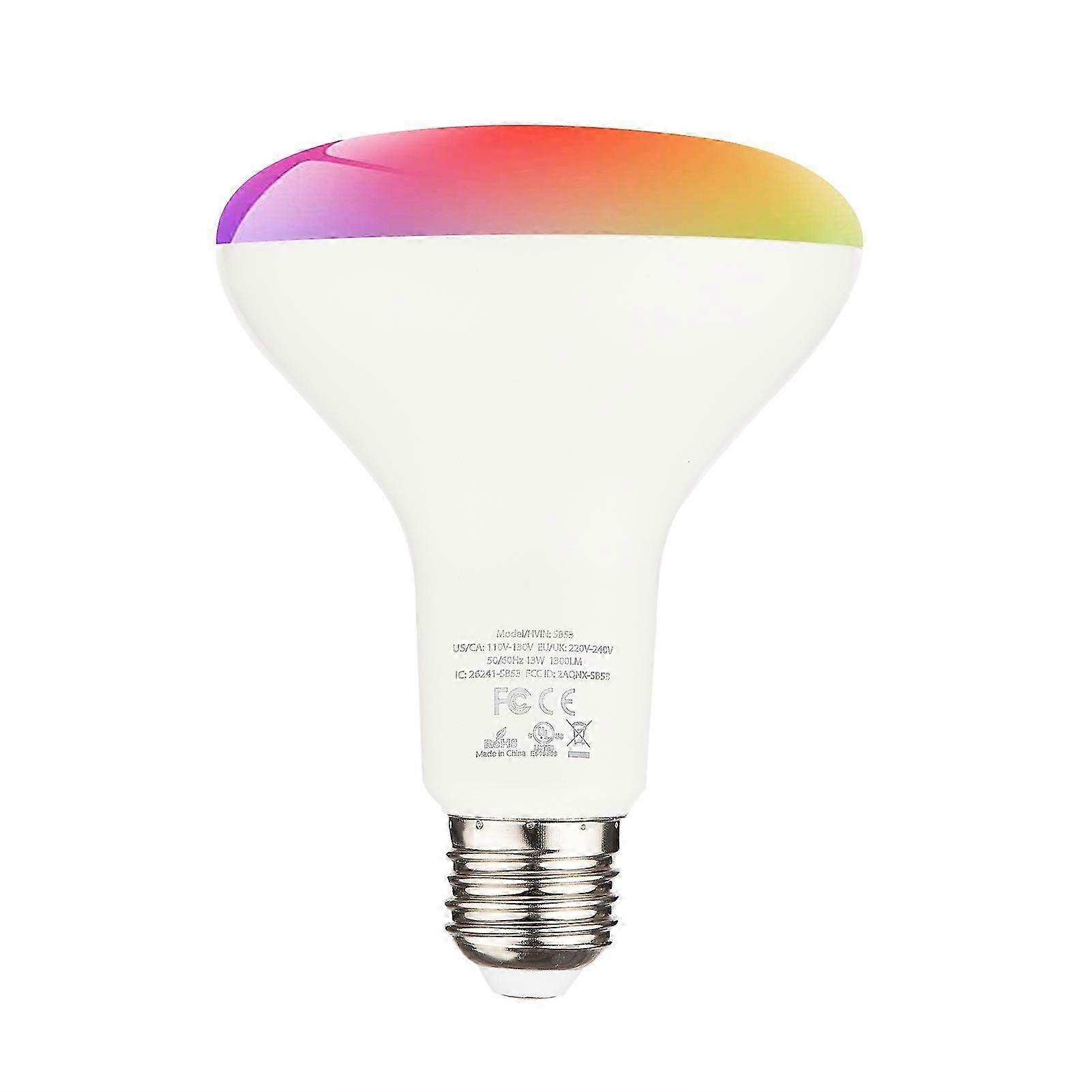 Led Smart Bulb Dimmable Rgb Color Changing Light Bulb 2.4ghz Wifi App Control Voice Control Time Setting E27 No Hub Required Led Bulb Eu 220-240v 13w