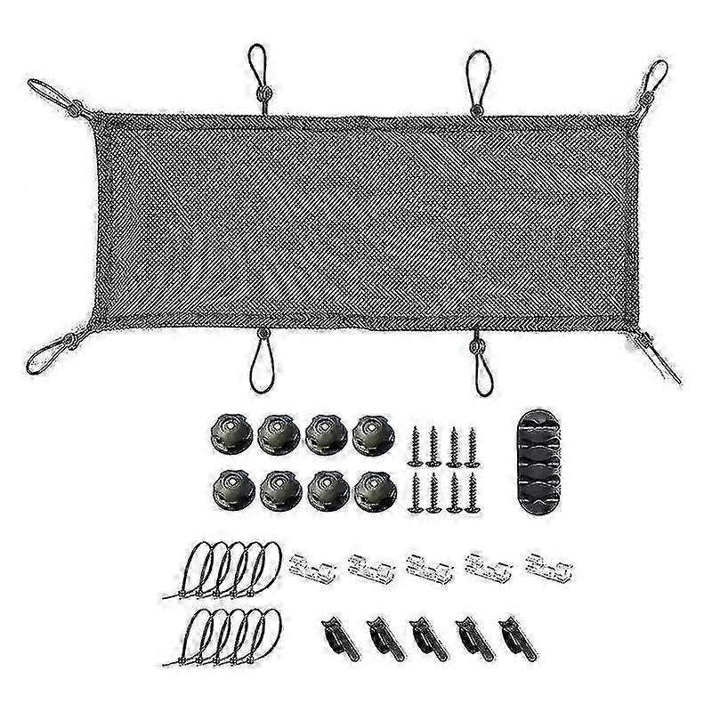 Under Desk Cable Management Net, Under Table Cord Management Mesh Organizer Flexible Wire Hiders 70x30cm