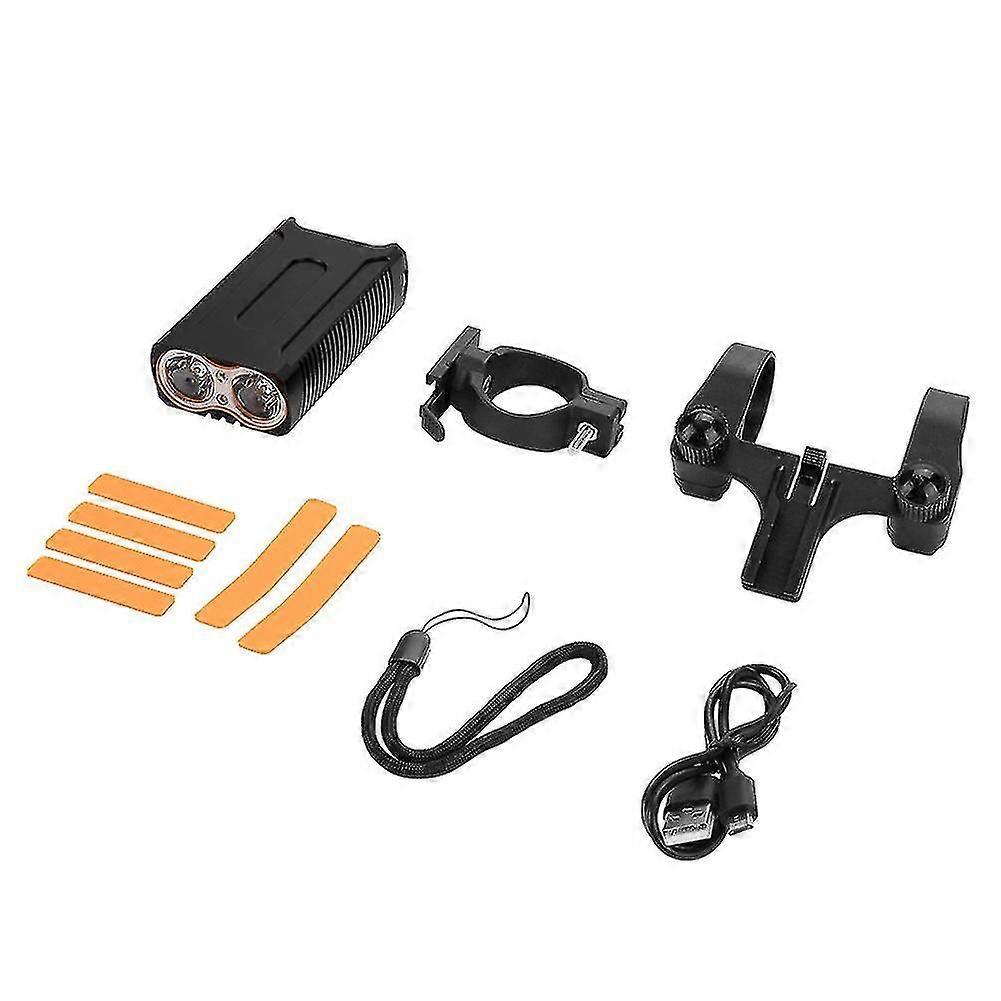 2000lm Led Bike Light Usb Bicycle Lights Rechargeable Lamp Torch Flashlight For Cycling