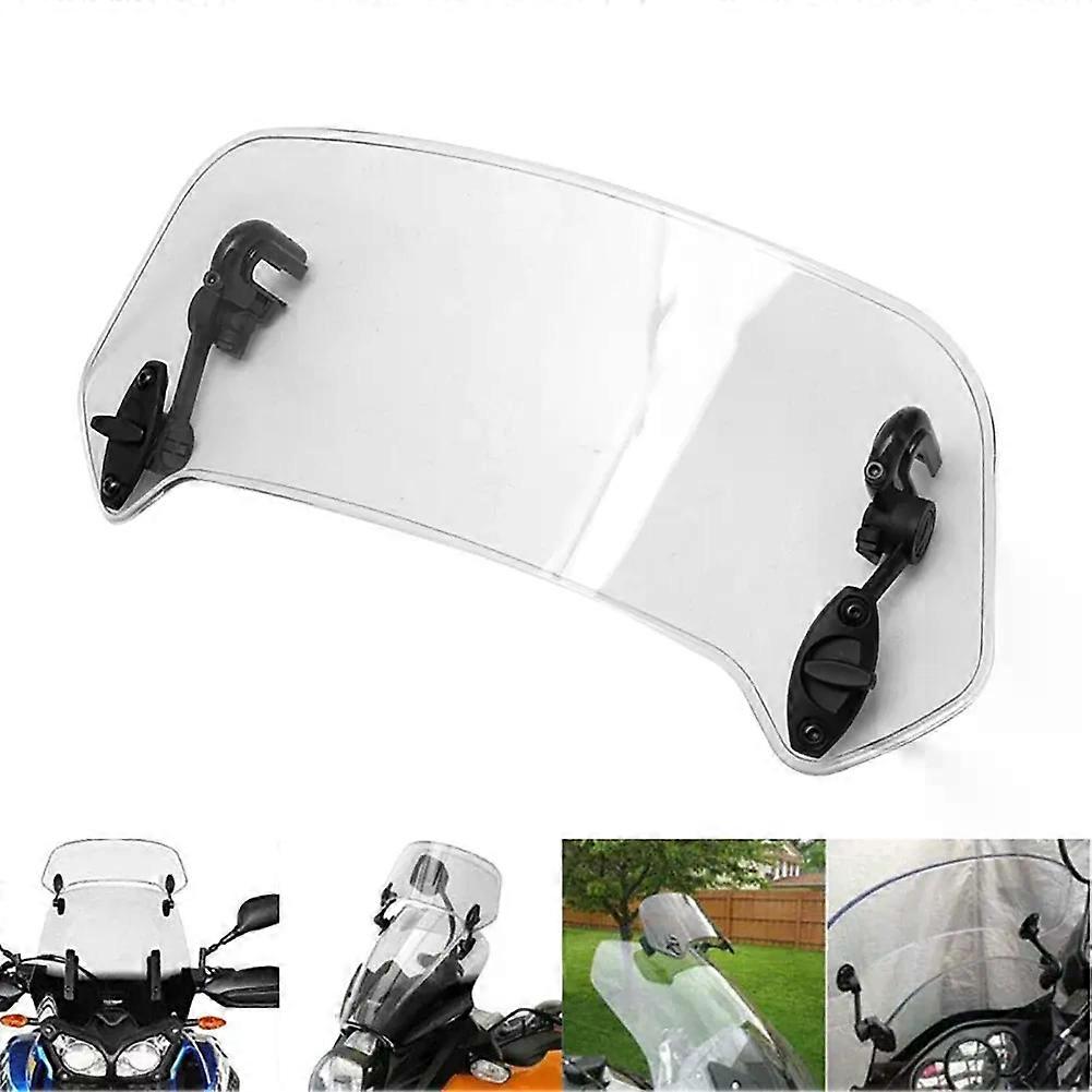 Universal Motorcycle Windshield Extension Adjustable Spoiler Clamp-On Windscreen Deflector compatible for    SUZUKI MAXP