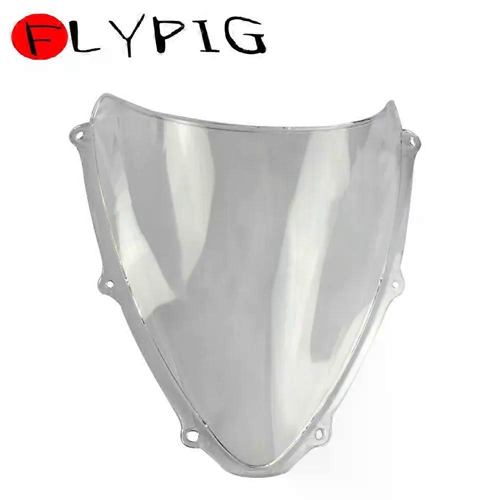 Windshield Windscreen Smoke Double BubbleWind Shield compatible forSuzuki GSXR600 GSXR750 GSXR 600 GSXR 750 K6 2006-2007 MAXP
