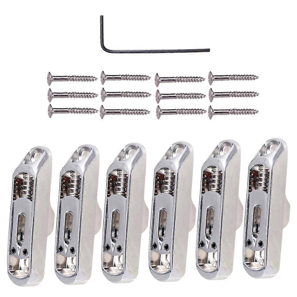 Set of 19 fine single electric guitar bridge sets with screw