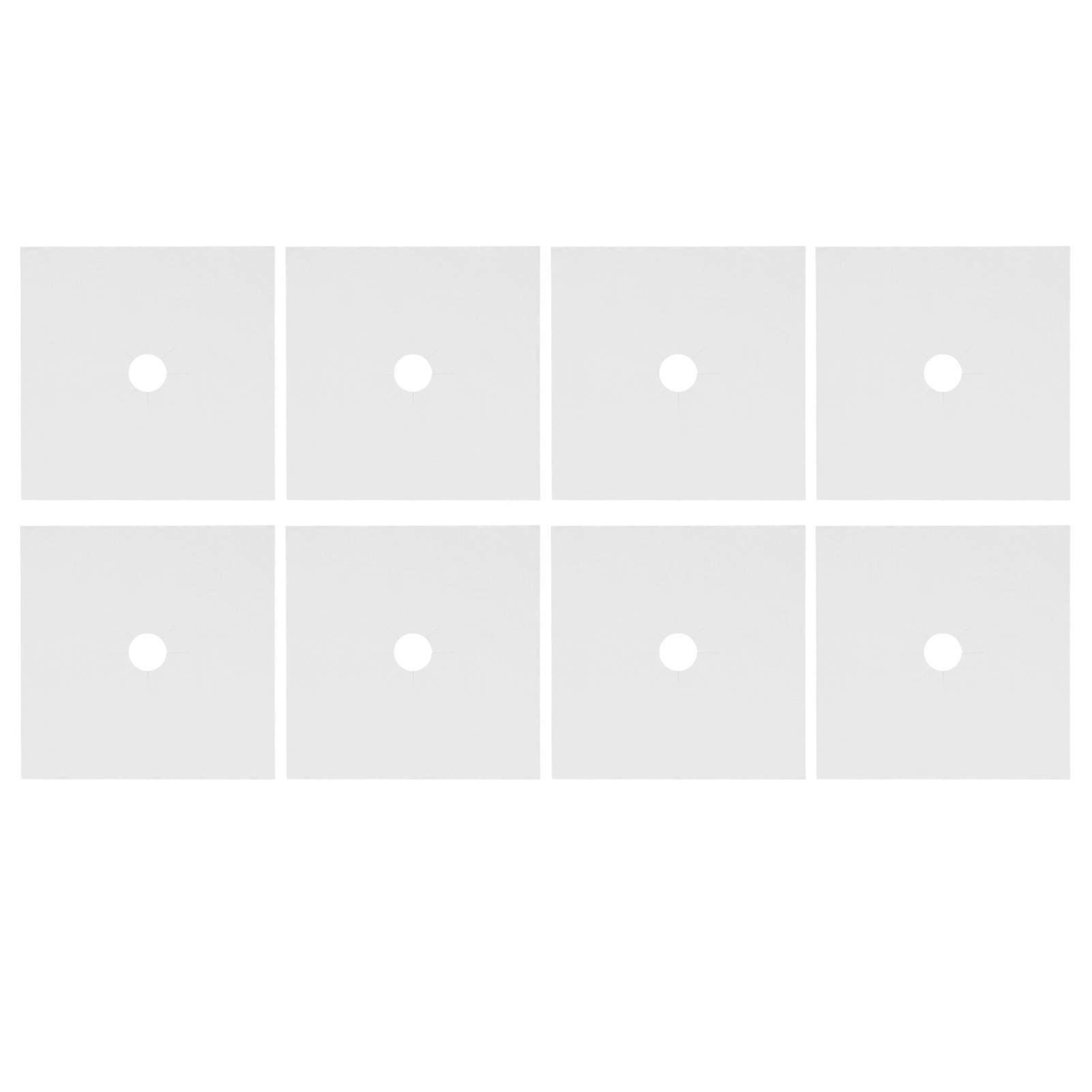 Gas Stove Pad Protector 8-Piece Set Universal Fit Reusable Non-Slip Cooker Cleaning Mat Cookware Accessory