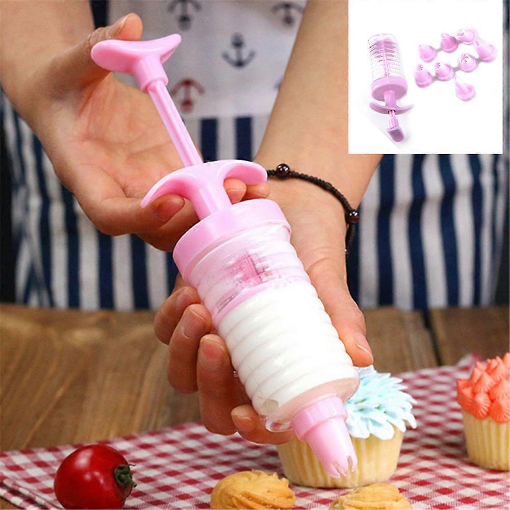 Cookie Cream Piping Syringe Kit, Transparent Visible Design For Precise Baking, Removable Easy Cleaning PP PS Material Set For Aspiring Chefs