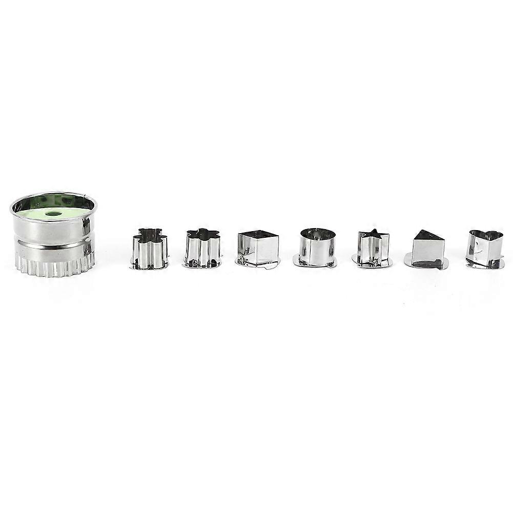 Vegetable Cookie Cutters Shapes Set - Mini Fruit Cake Press Molds for Baking - Kitchen Accessory Tools in Durable Plastic