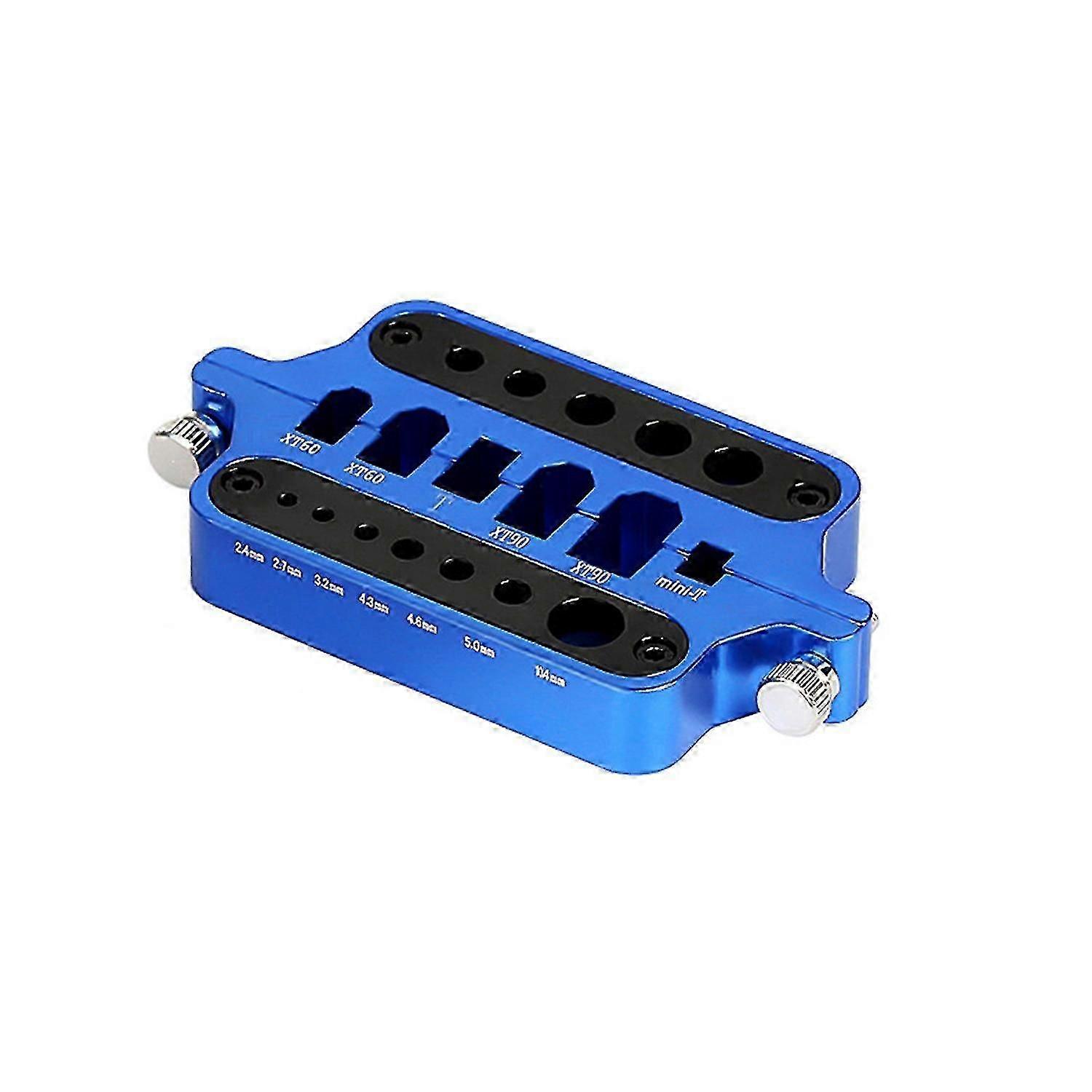 Welding Soldering Insulate Station Jig Remote Control Aluminum Alloy Tool compatible XT60 XT90 Deans Banana