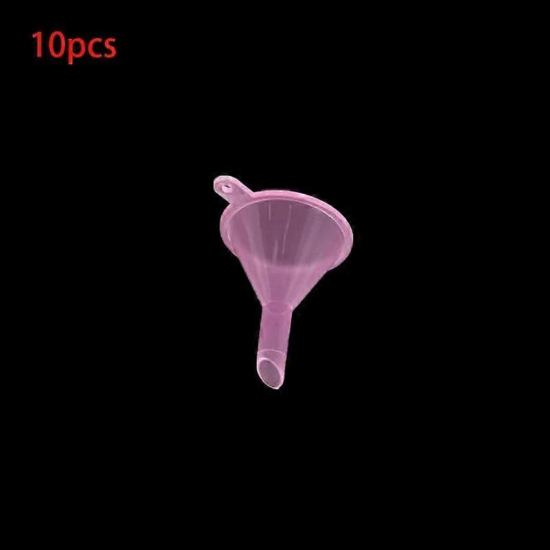 10 PCS Mini Plastic Funnels for Perfume Diffuser Bottles – Small Mouth Liquid Oil Funnels for Laboratory and Household Use