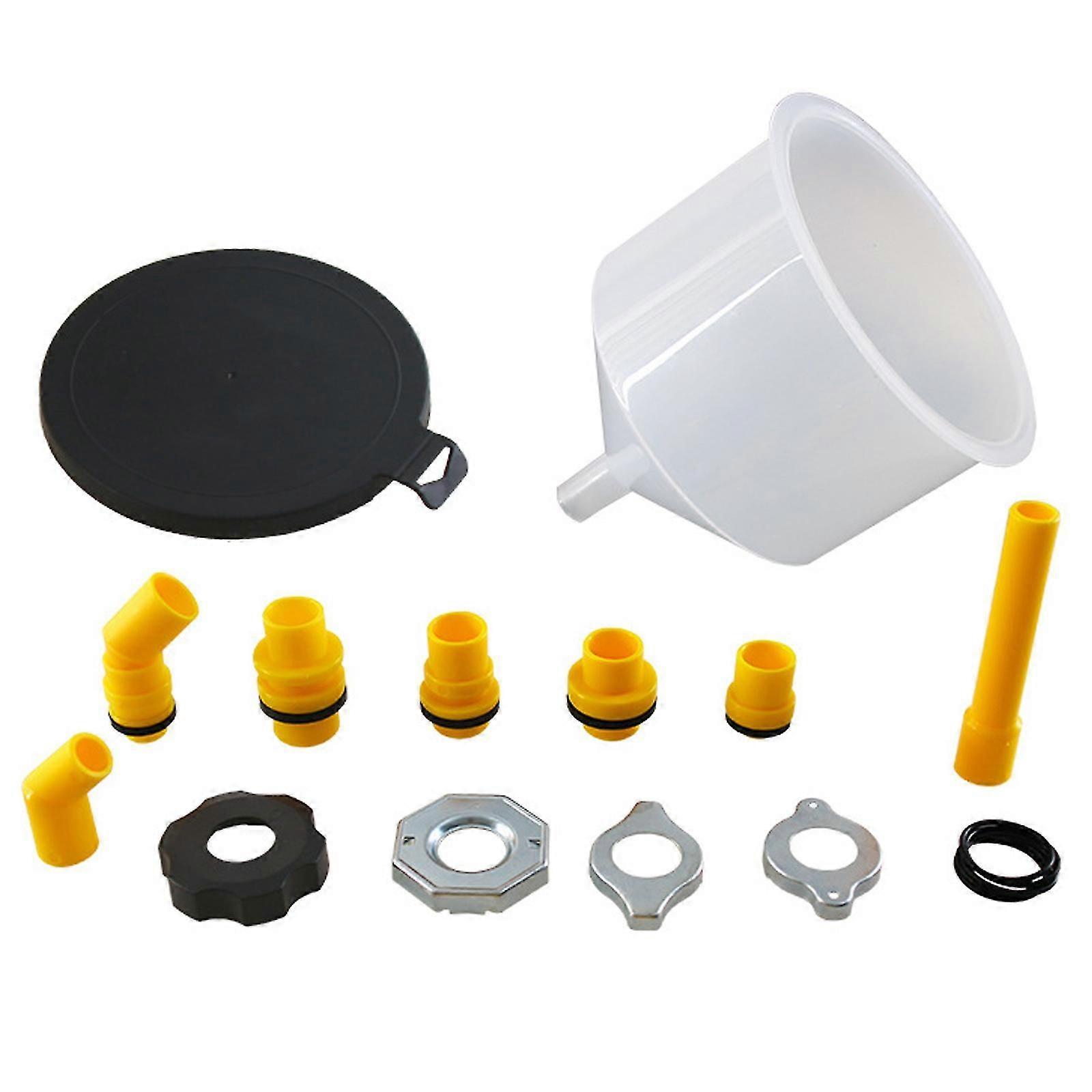 15PCS Car Radiator Coolant Filling Funnel Kit Spill Proof Cooling System Tool