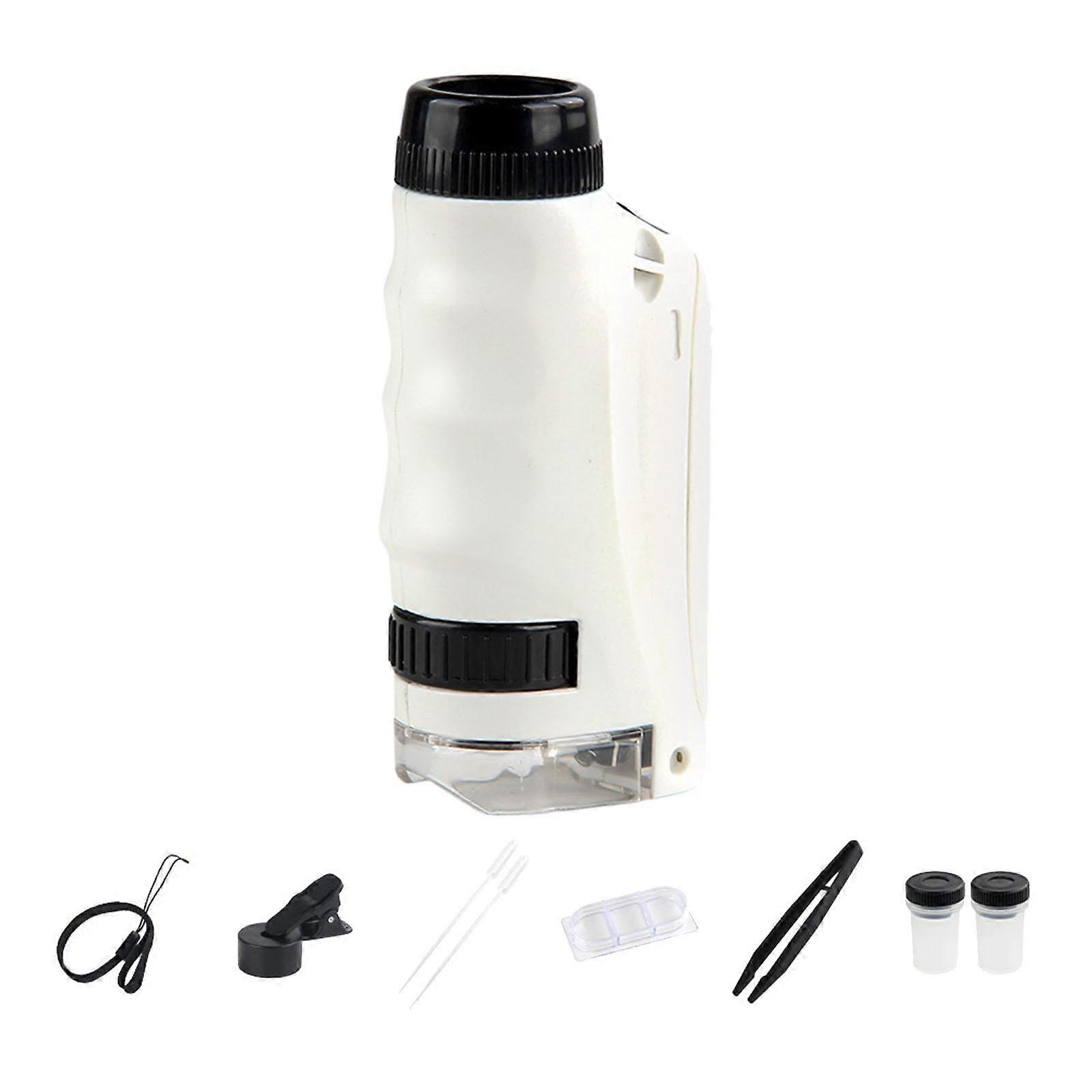 Handheld Microscope Set Children Microscope Portable 120x Optical Microscope for