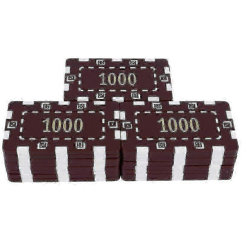 8X5 Cm Assorted Color Poker Chips & Sets 25pcs Number Printed Chips Game Coins Plastic Currency Toys-Good