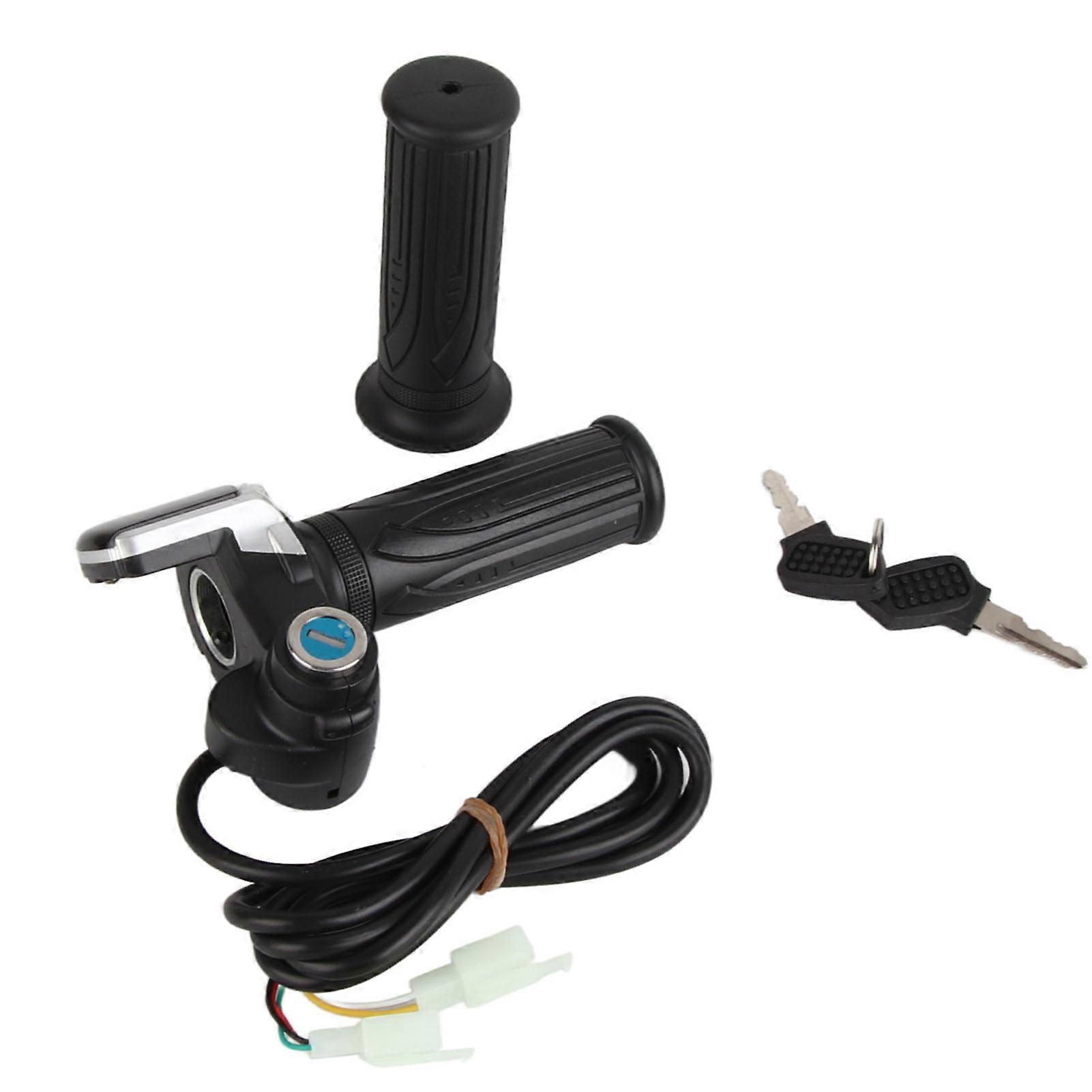 36V Electric Key Lock Throttle with LED Power Indicator Key Lock for Electric Bikes Scooters