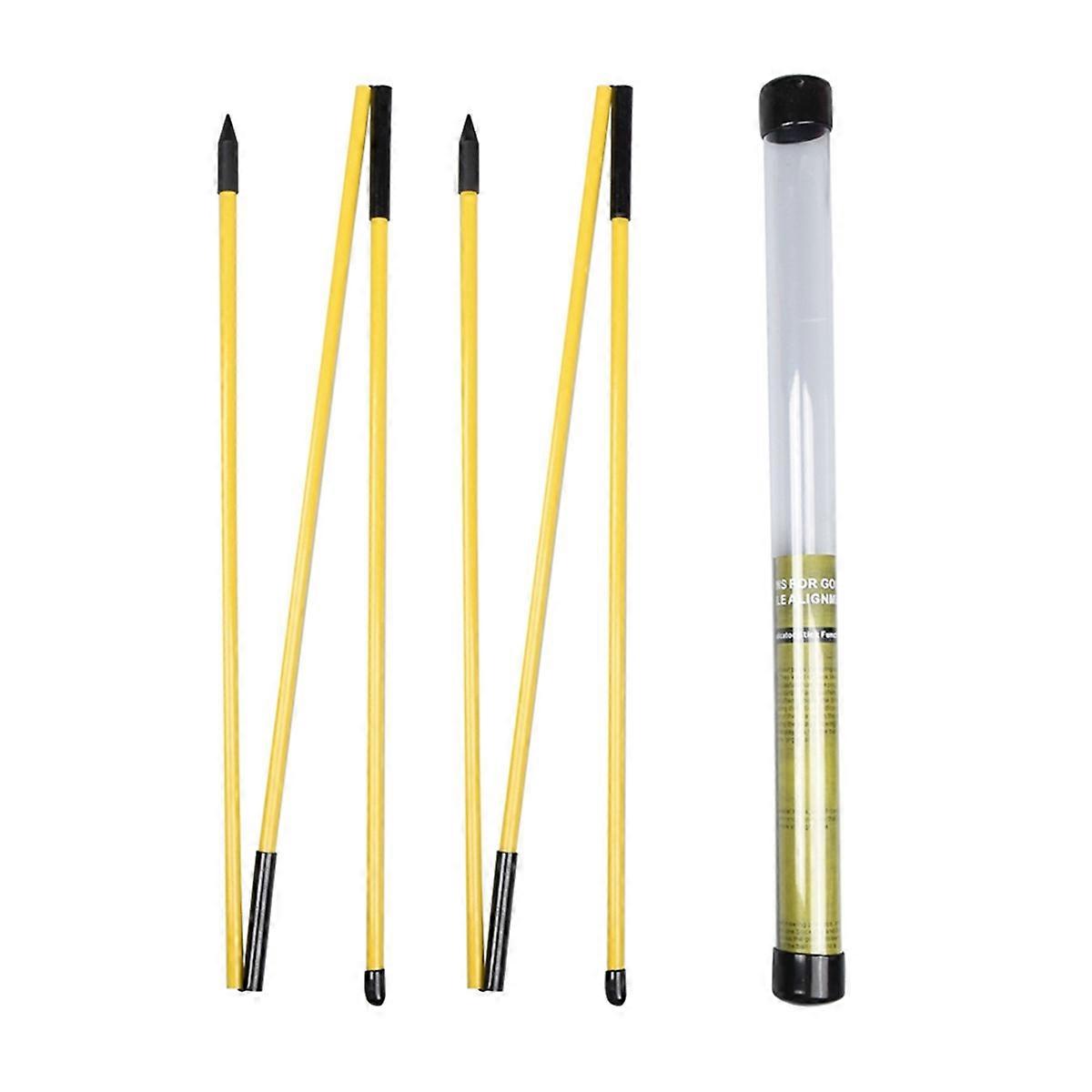 Golf Alignment Sticks Golf Practice Rods Putter Yellow Trainer Tools Golf Swing Training Tool