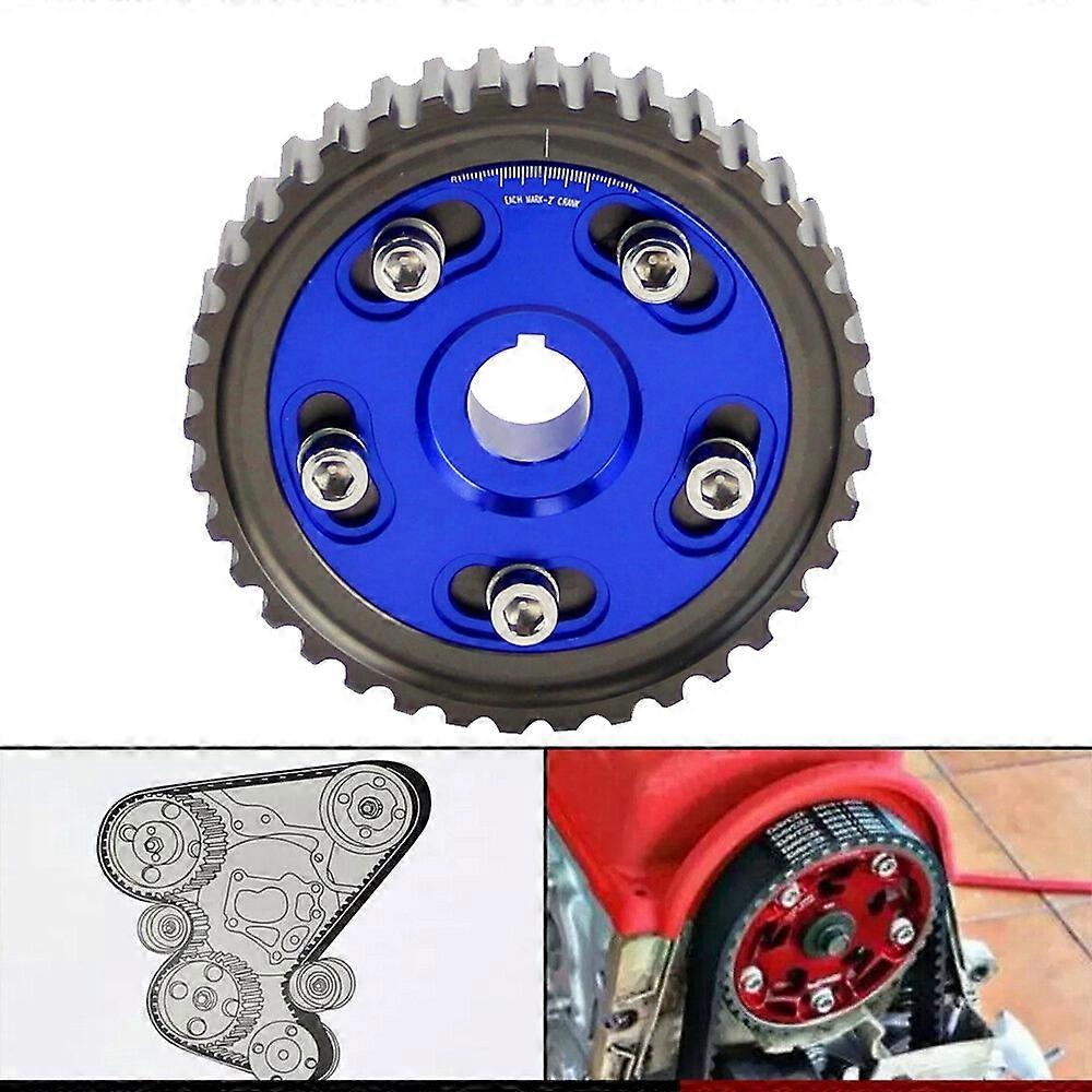 Adjustable Cam Gears Pulley Timing Gear for D15 D16 SOHC D-SERIES 88-00 Del Sol 93-97 Blue