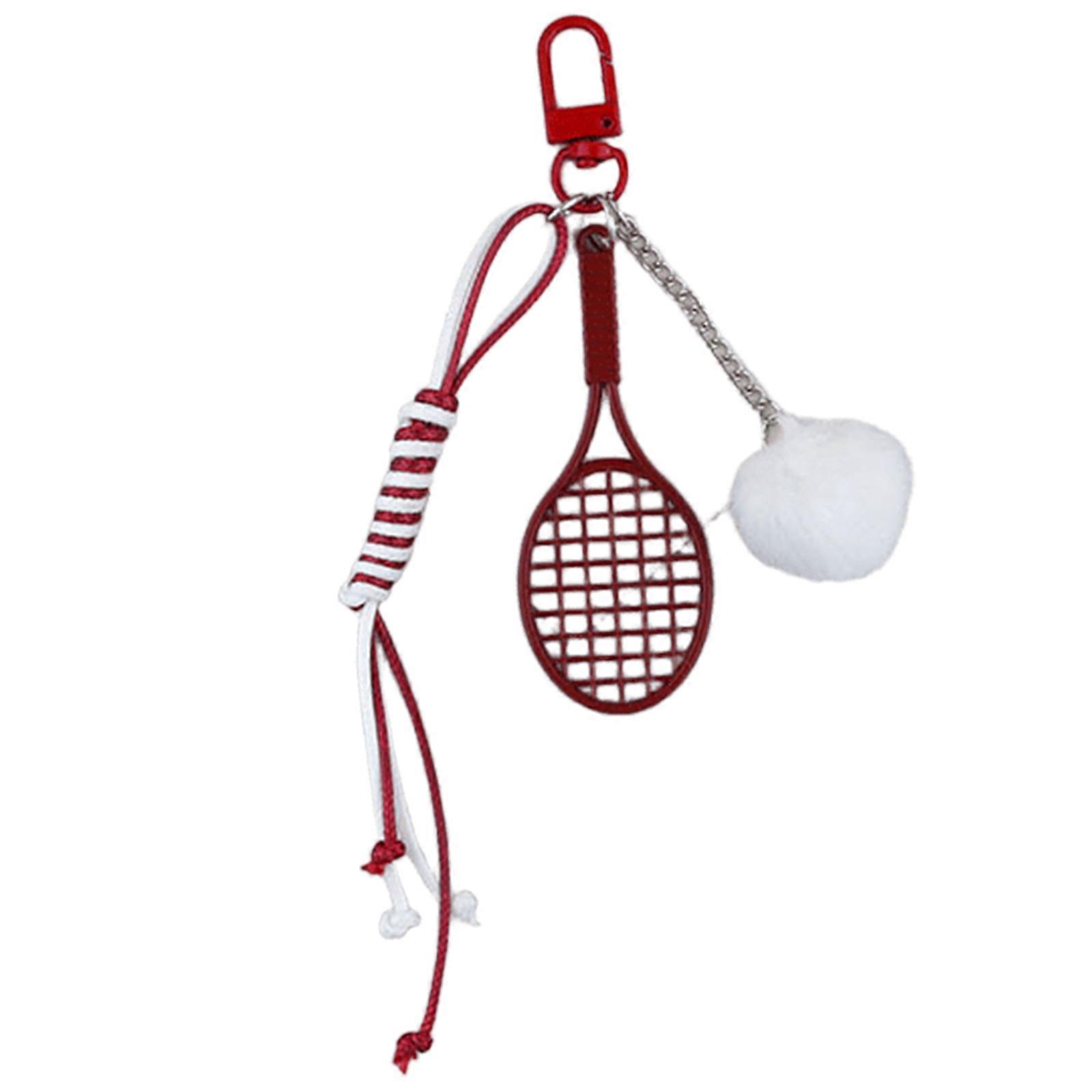 Badminton Racket Purse Keychain Charm Bag Accessories Practical Keyring For Handbags Backpacks And Everyday Use
