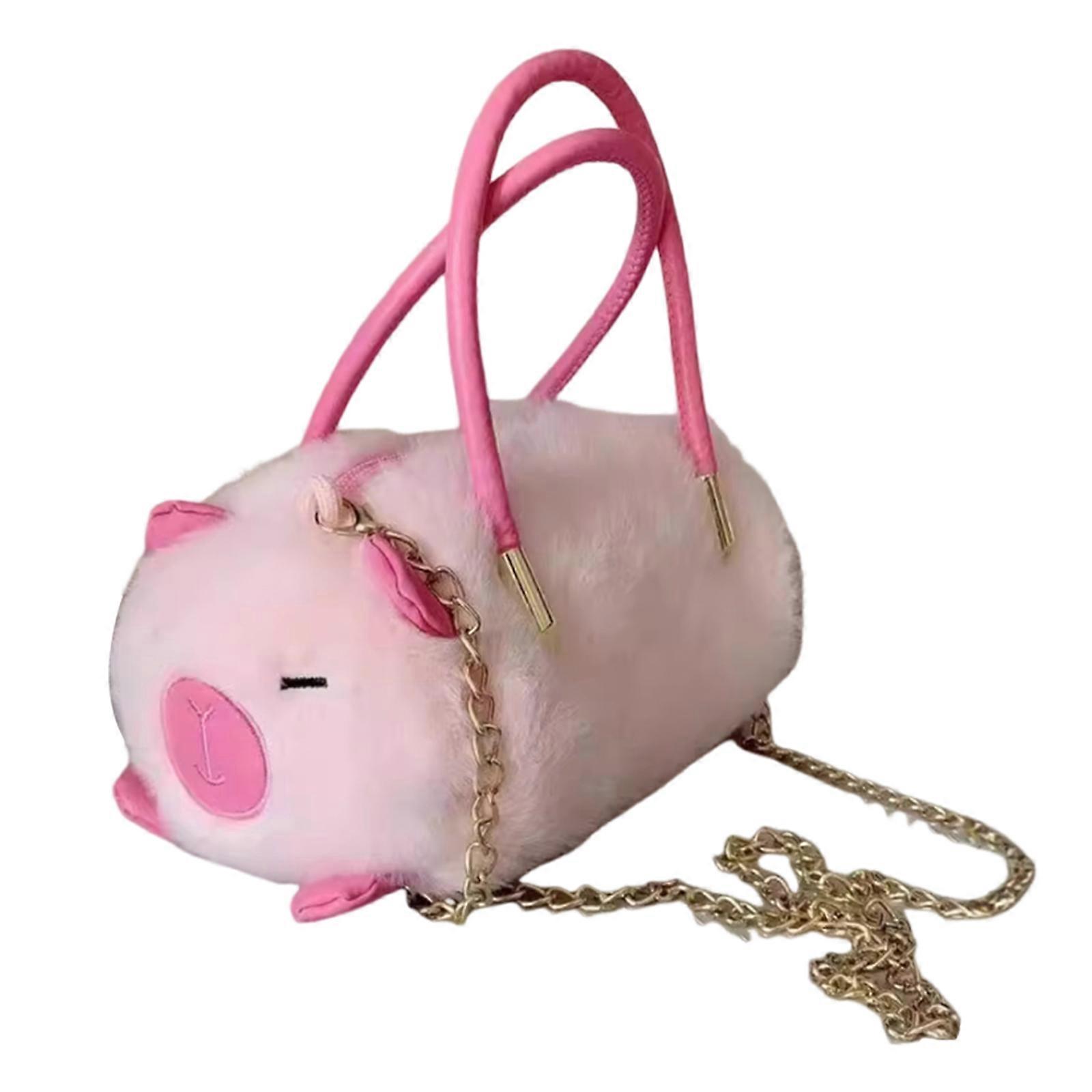 Sac à bandoulière flou élégant pour femmes Sac à main en peluche avec chaîne Sacs à poignée supérieure Sac à main élégant à bandoulière Cartable