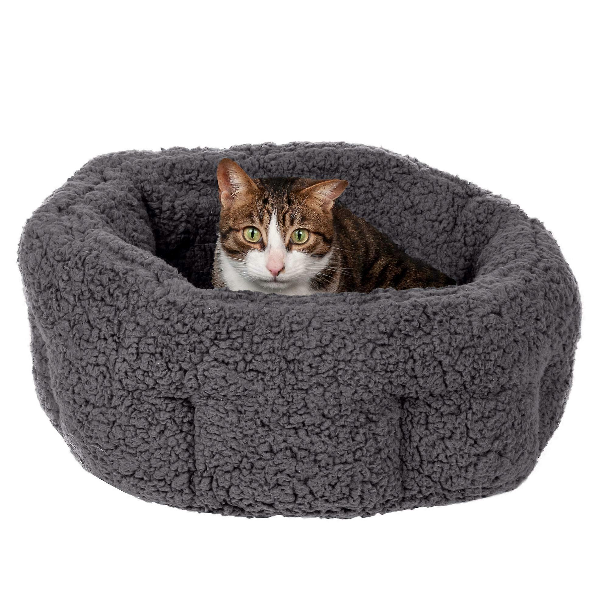 20 'Pets carried rounded for closed cats and small dogs, washable, for pets up to 20 lbs - Hi Lo Snuggle Terry Cuddler - Coal Gray, Small