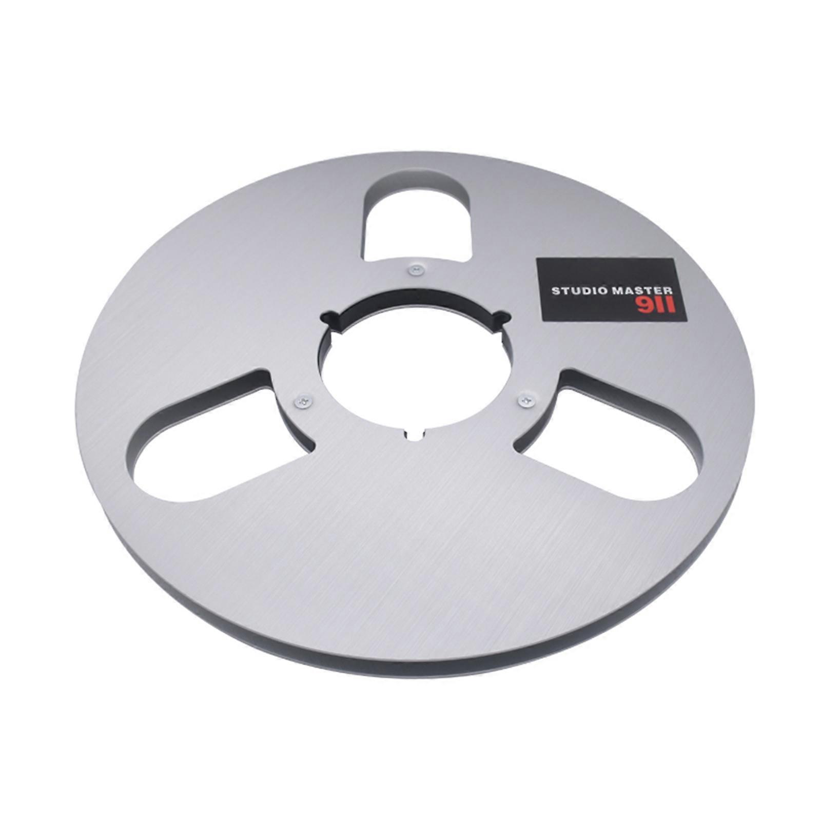 New 1/4 10 Inch Empty Tape Reel Nab Hub Reel-To-Reel Recorders Accessory Empty Aluminum Disc Opening Machine Parts  Silver