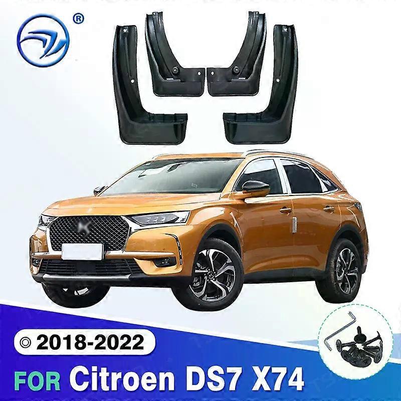 Compatible Car Mudguard For Citroen DS7 X74 DS 7 2018 2019 2020 2021 2022 Mudguards Splash Guards Fender Mudflaps Accessories