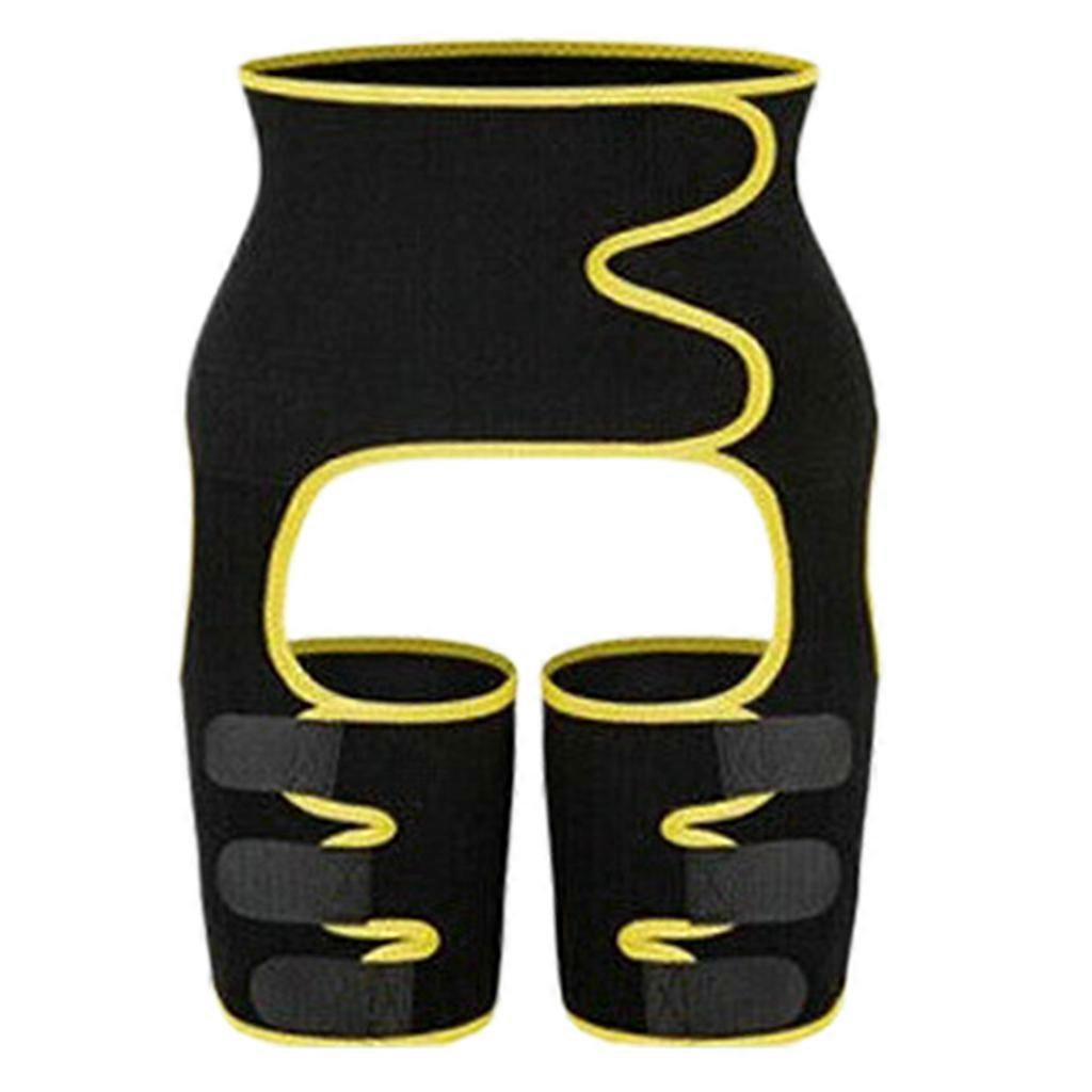 Women 3-In-1 Waist Thigh Trimmer Body Shaper High Waist Weight Loss Butt Lifter Adjustable Slimming Support Hips Belt  Red