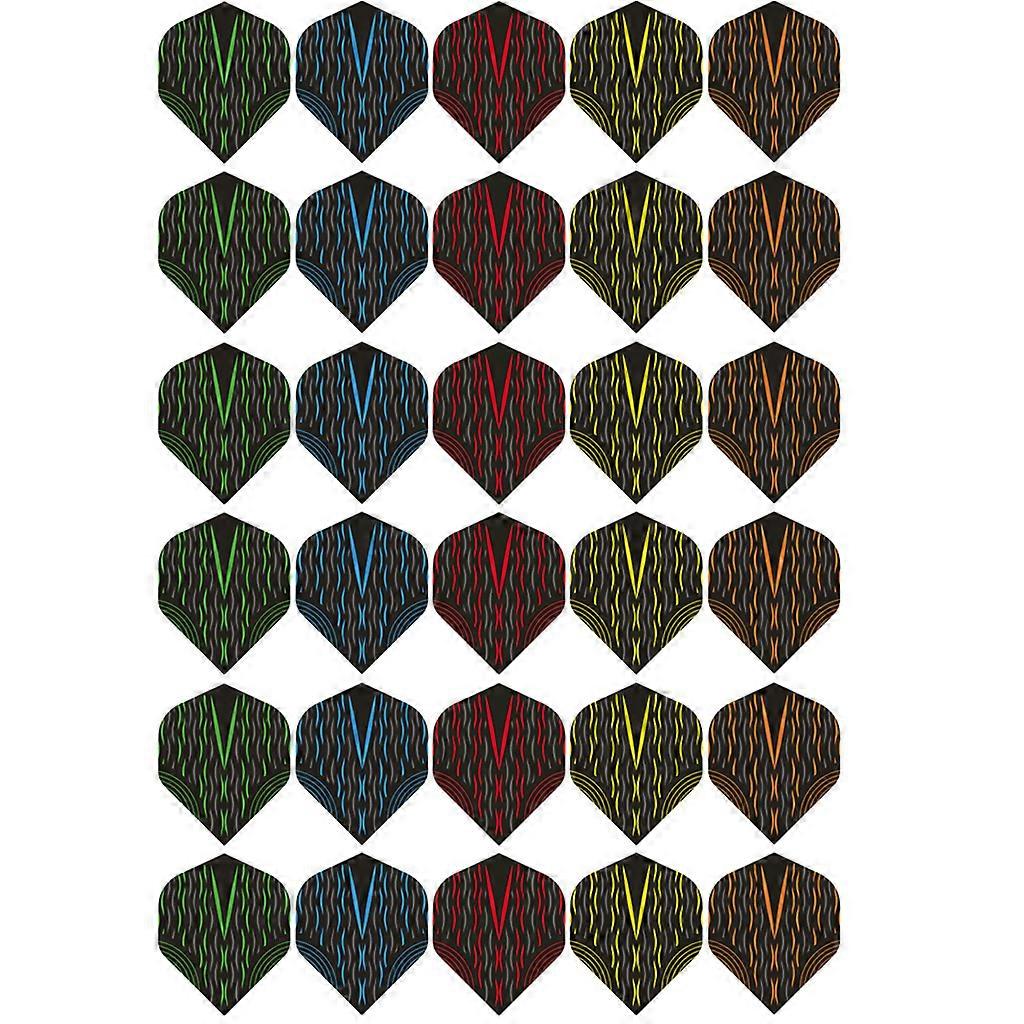30 pz/pacco freccette freccette erpici kit accessori piuma coda ala volo sport all'aria aperta per punte morbide freccette coda ala