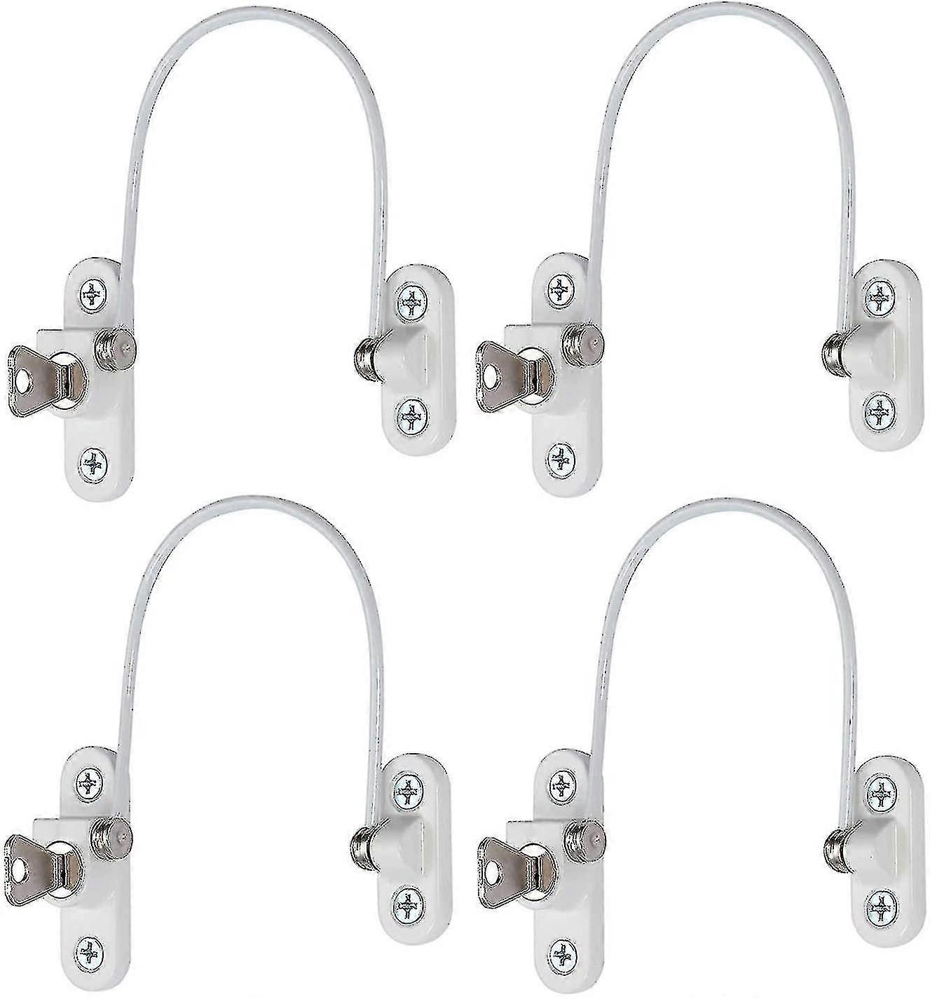 4 Pcs Security Window Lock, Window Security Door Lock With Key Edition 0729