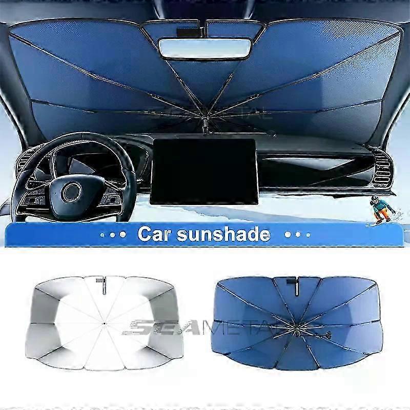 SEAMETAL Premium Car Sun Shade - UPF50+ 99% UV Blocking, Heat Insulation for Front Window