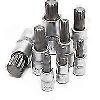 Socket set XZN Multi-tooth 8 pieces M4 - M16