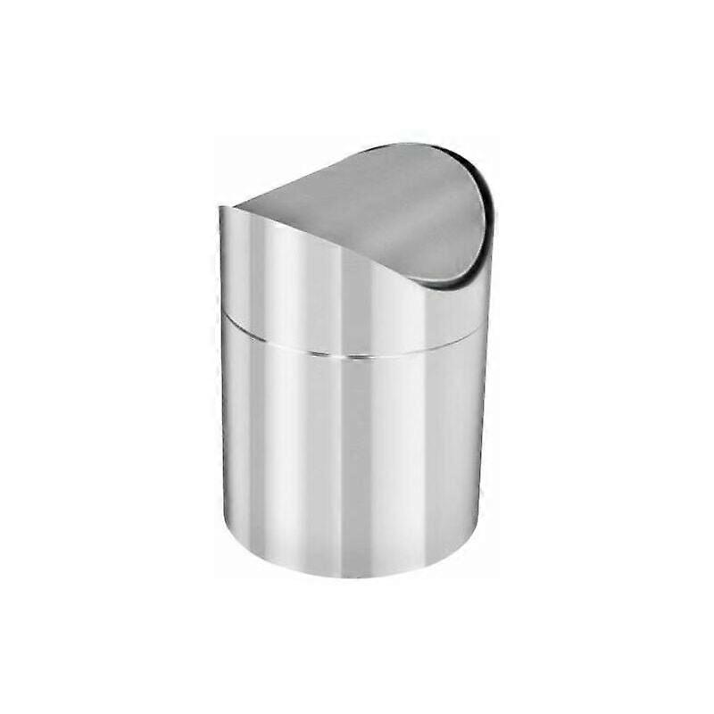 Stainless Steel Compact Swing-Top Countertop Bin