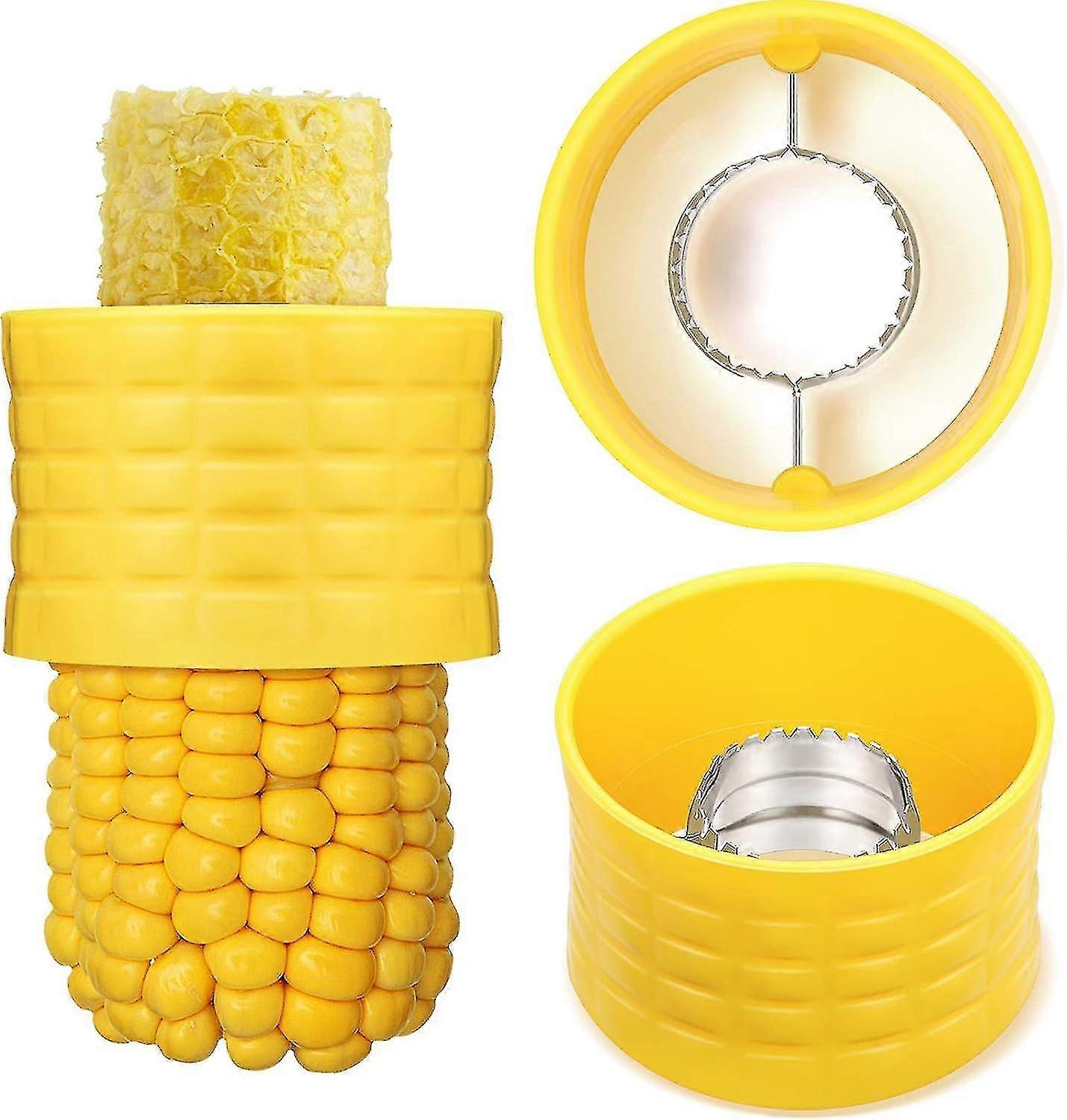 Manual Corn Threshing Tool for Removing Kernels from Fresh Corn - Set of 4