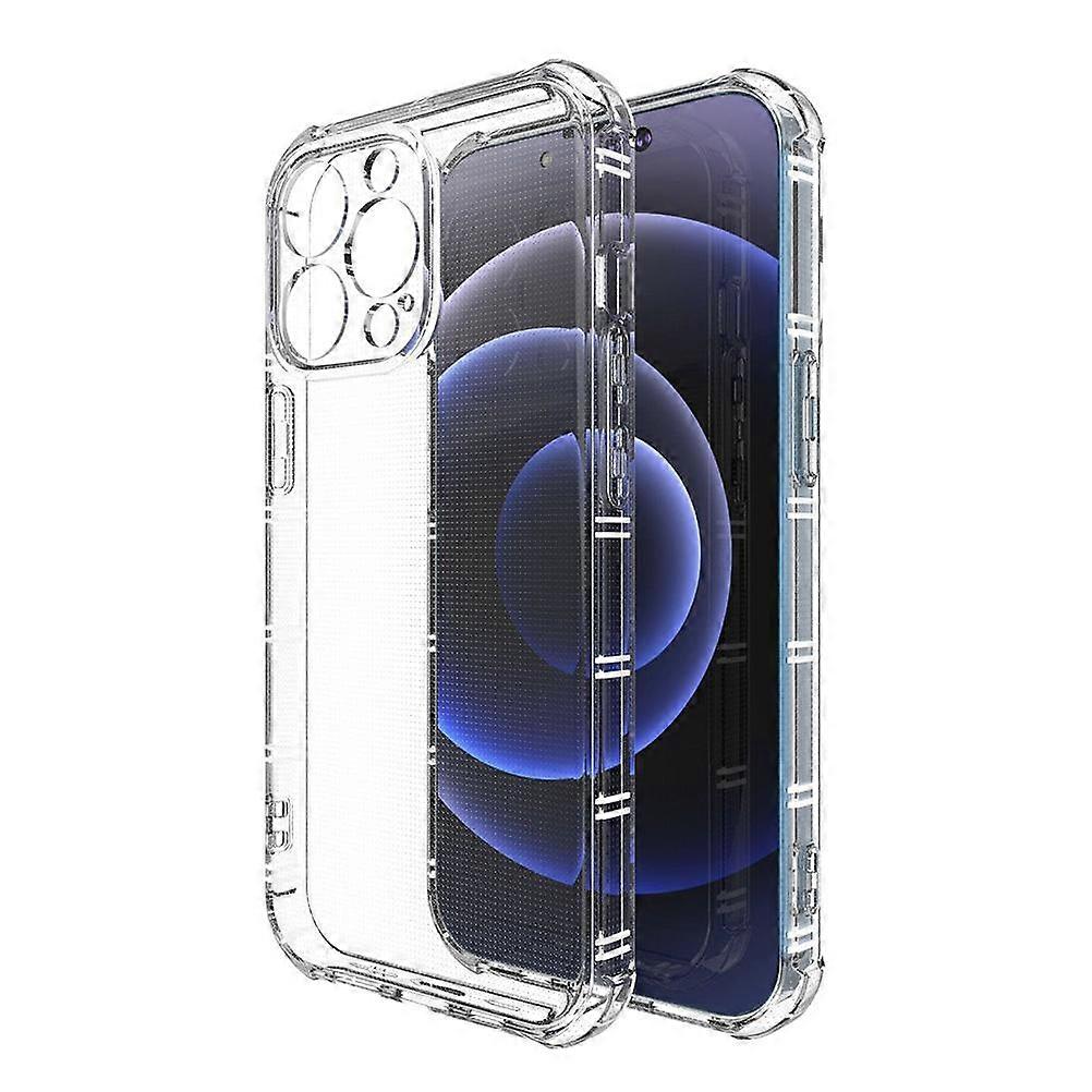 Compatible for iPhone 13 Pro Max Phone Case Clear Anti Yellowing Shockproof Protective Case Support Wireless Charging