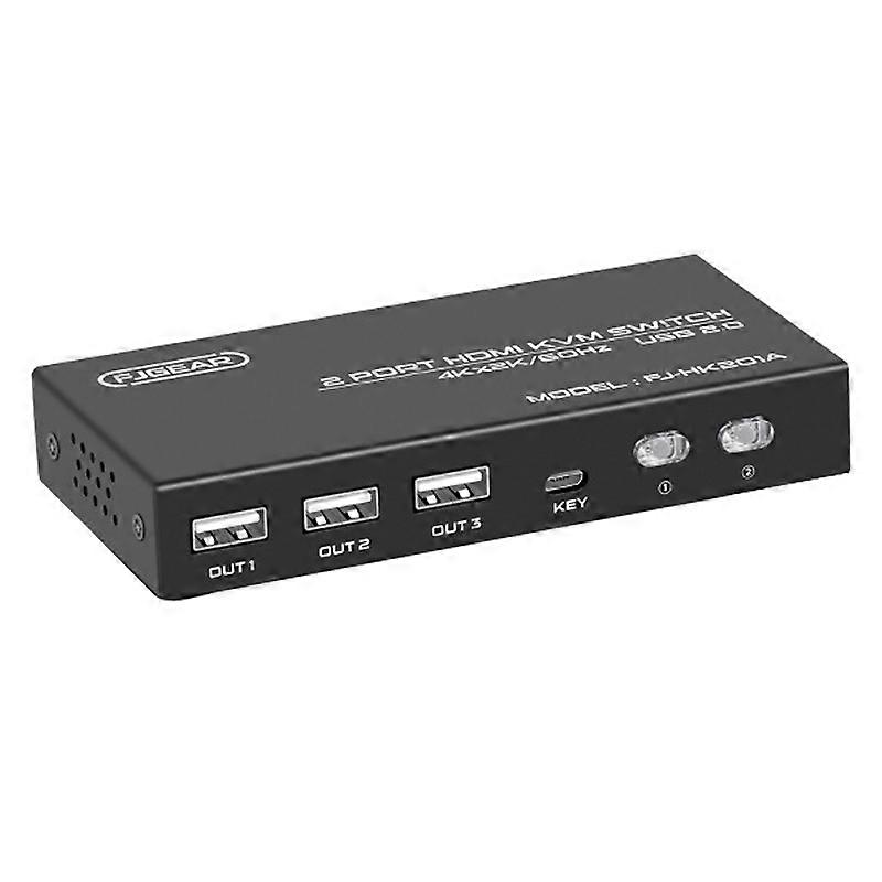 FJGEAR FJ-HK201A 60Hz HD Audio And Video HDMI To KVM Switcher