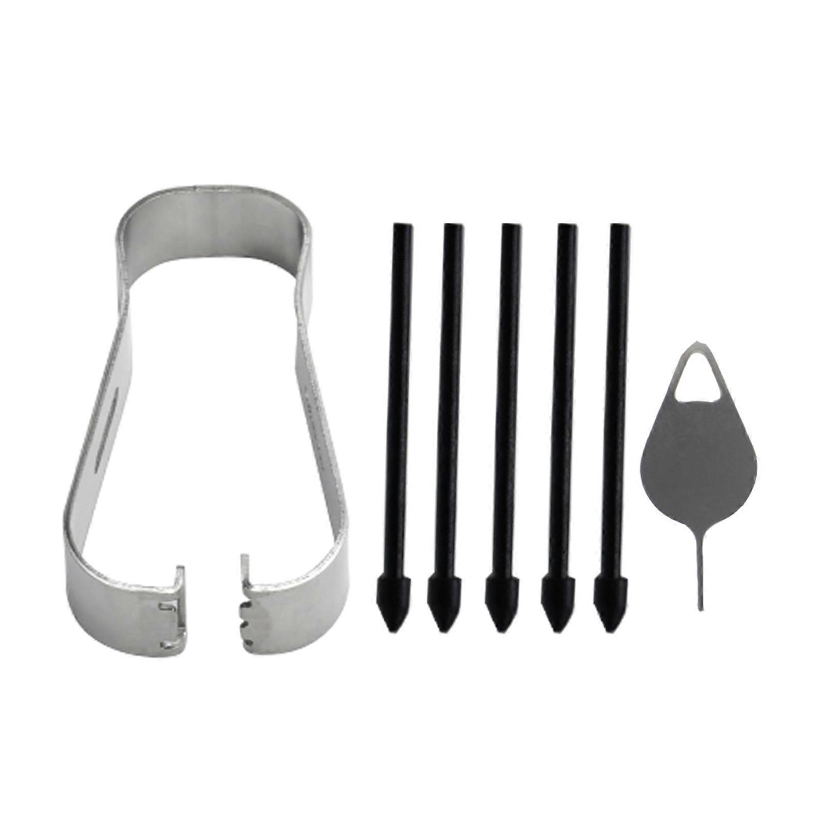 1 Set Replace Tips with Removal Tweezer for S22 Ultra 5G Stylus Pen Replacement Nibs S Pen Repair Tools Kit Black and gray