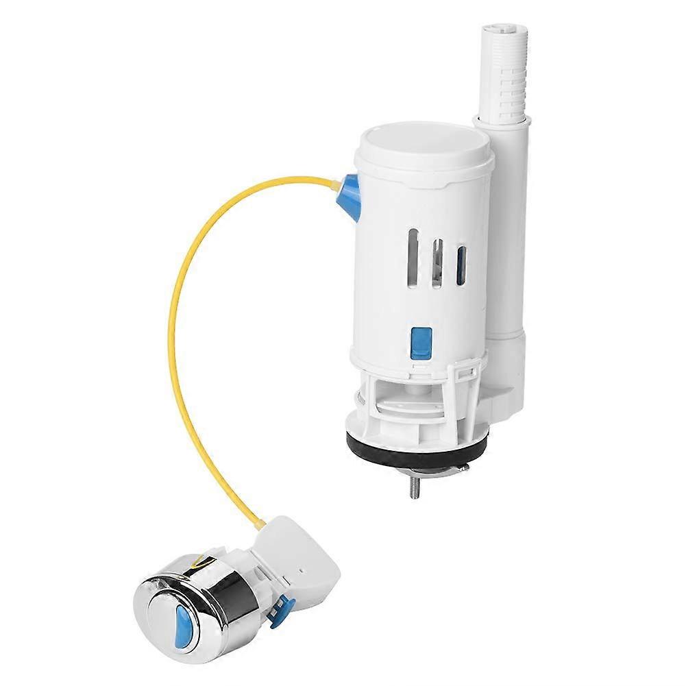 Dual Flush Valve Toilet Flush Valve Kit - Adjustable Full and Half Push Button Replacement Part for Universal Toilets