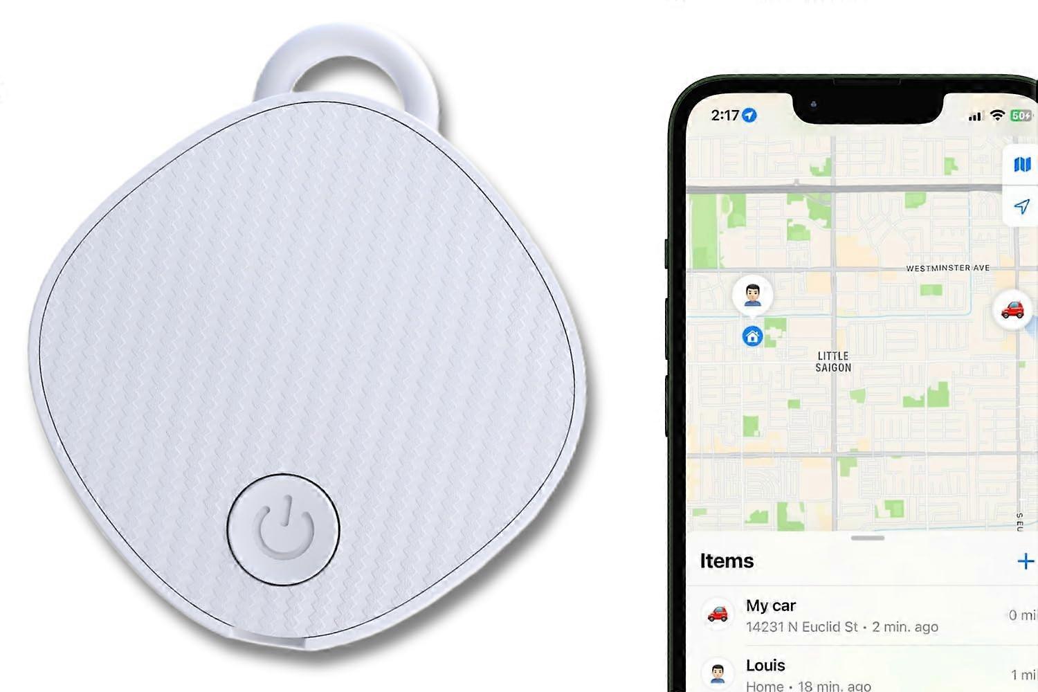 Unlimited December GPS Monitoring Device Product Finder Car, Bag, Pet, Key Work Apple Findmy No 3rd Application (White)