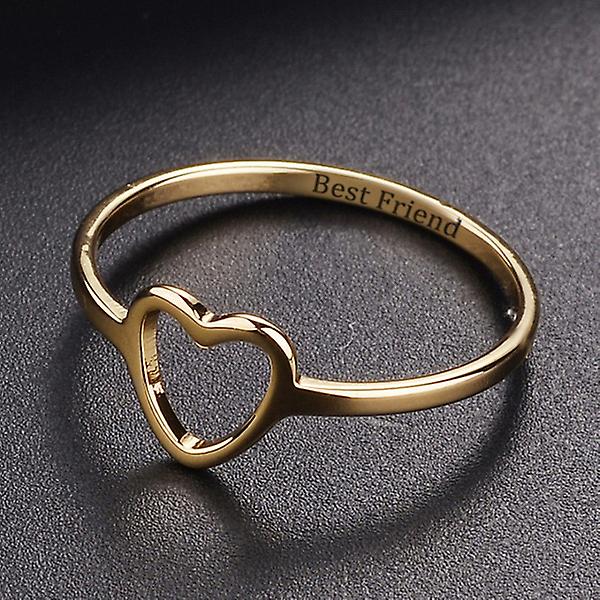Ladies Simple Heart Design Ring [gold]