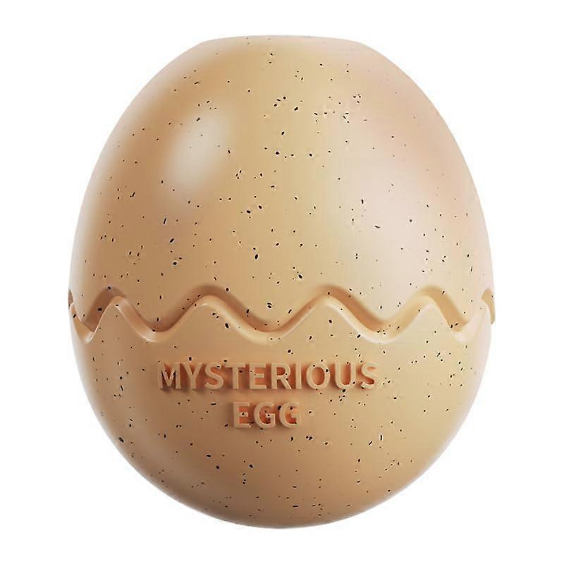 Mysterious Egg Dog Toy, Interactive Treat Dispenser, Slow Feeder, Chew Ball, Red (Eggshell Color)