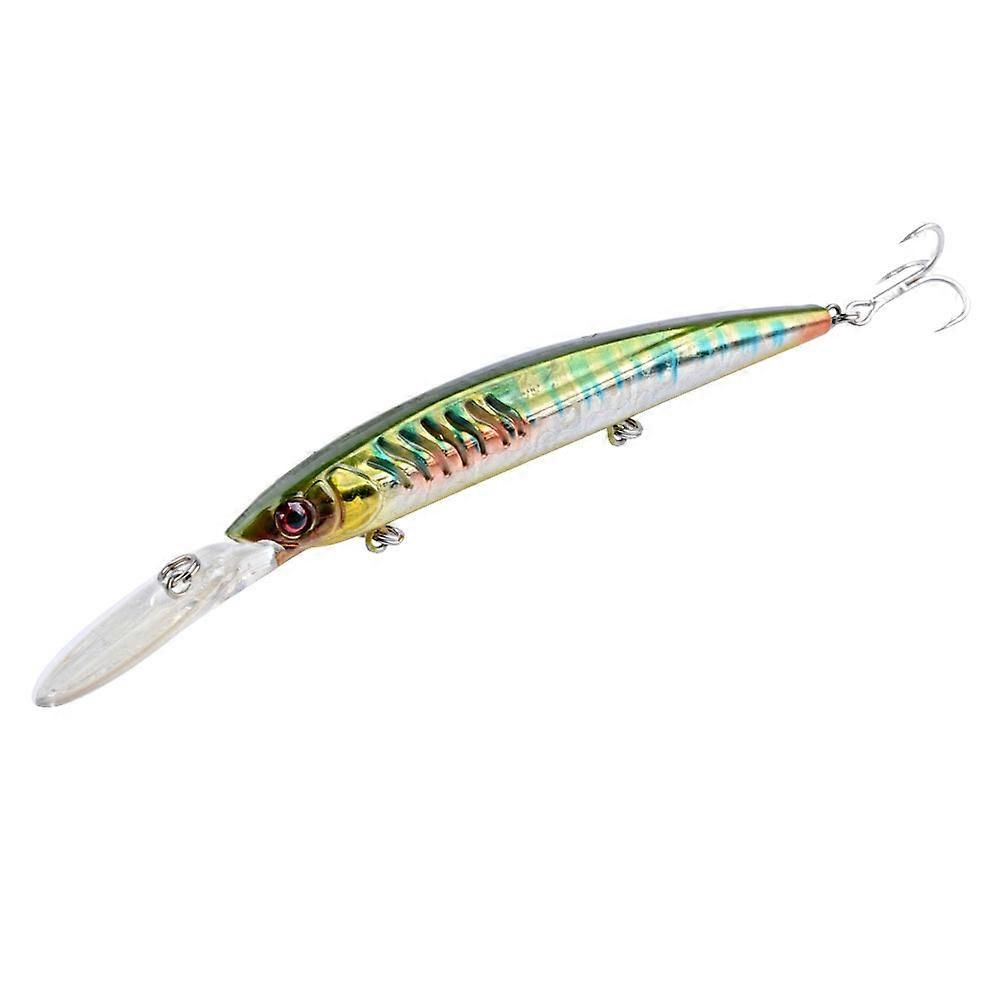 CH15 14.5cm 13.2g Laser Plastic Hard Bait Built-in Steel Ball Artificial Fishing Lure with Hook