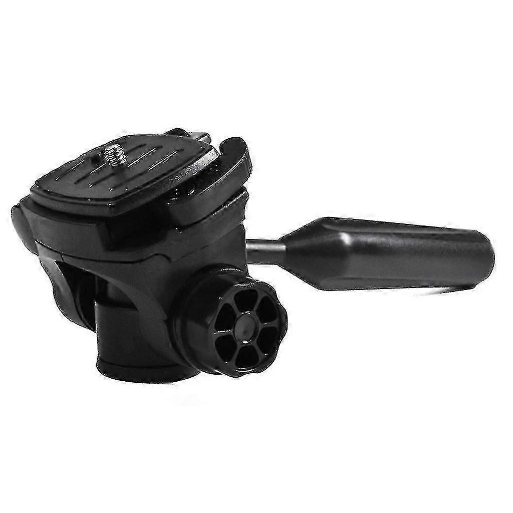 360-degree Rotation Pan Head with 90-degree Tilt 3D Tripod Mount Featuring 3/8" Thread and 1/4" Screw Compatibility for Tripods and Monopods