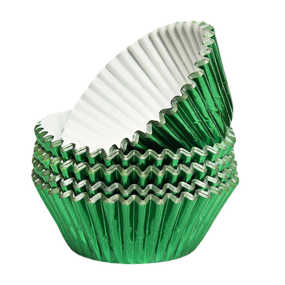 200 Pcs Gold Foil Cupcake Liners Standard Baking Cups Muffin Paper Cases