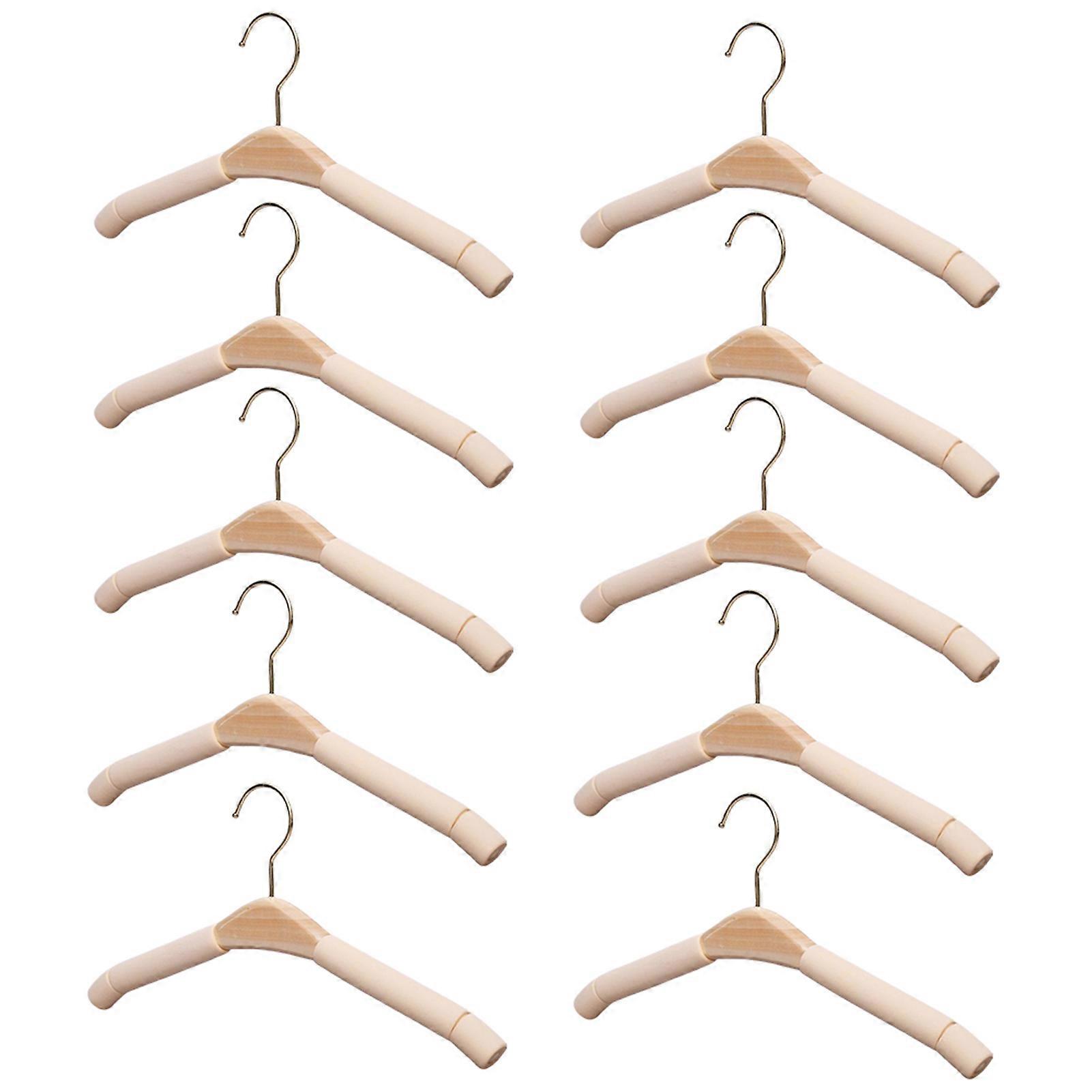 Solid Wood Non-Slip Non-Marking Clothes Rack Good Toughness Not Easy to Break Suitable for Dormitory