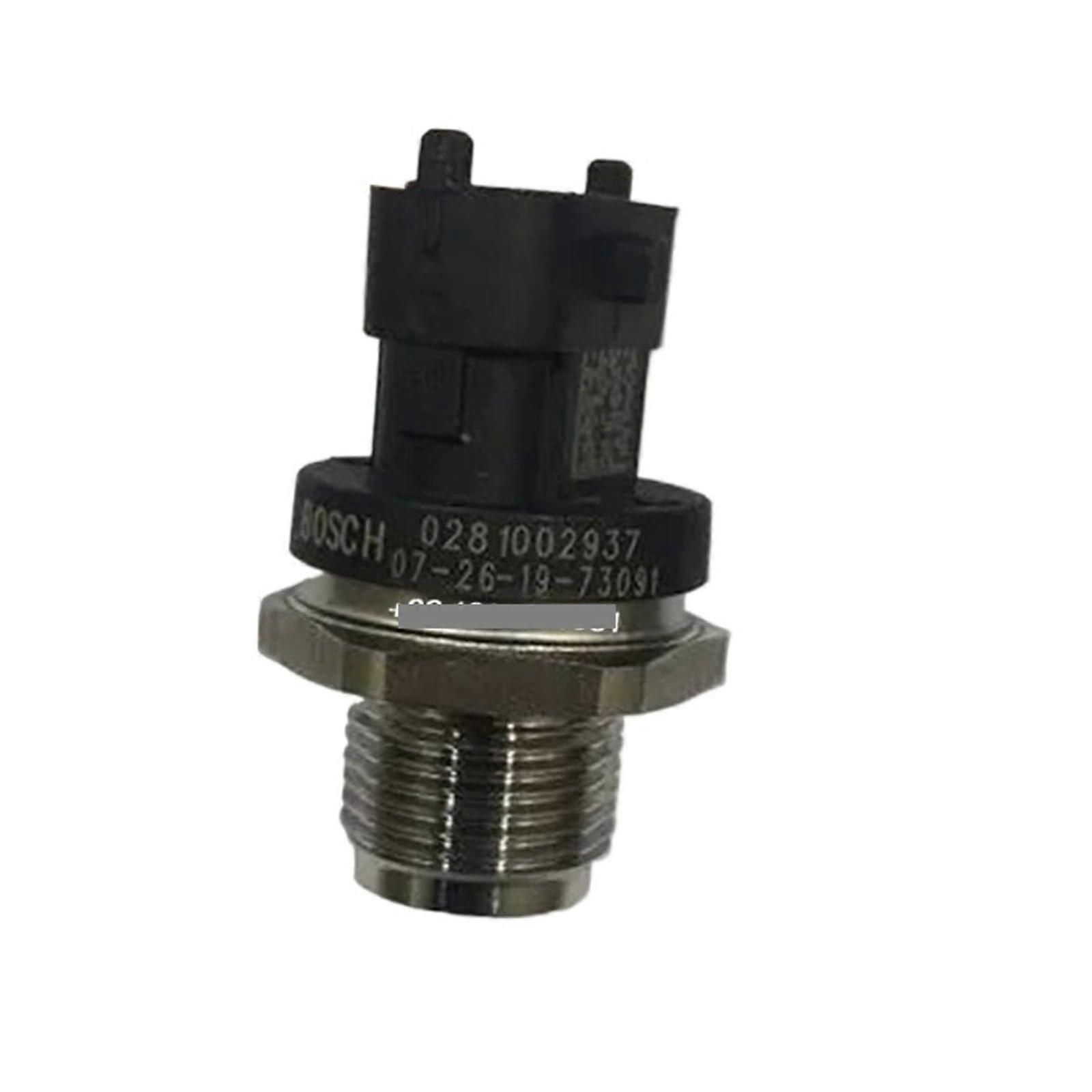 Fuel Rail Sensor R917C11189 Oil Pressure Sensor 0281002937 Excavator EC210B 20973777, Black