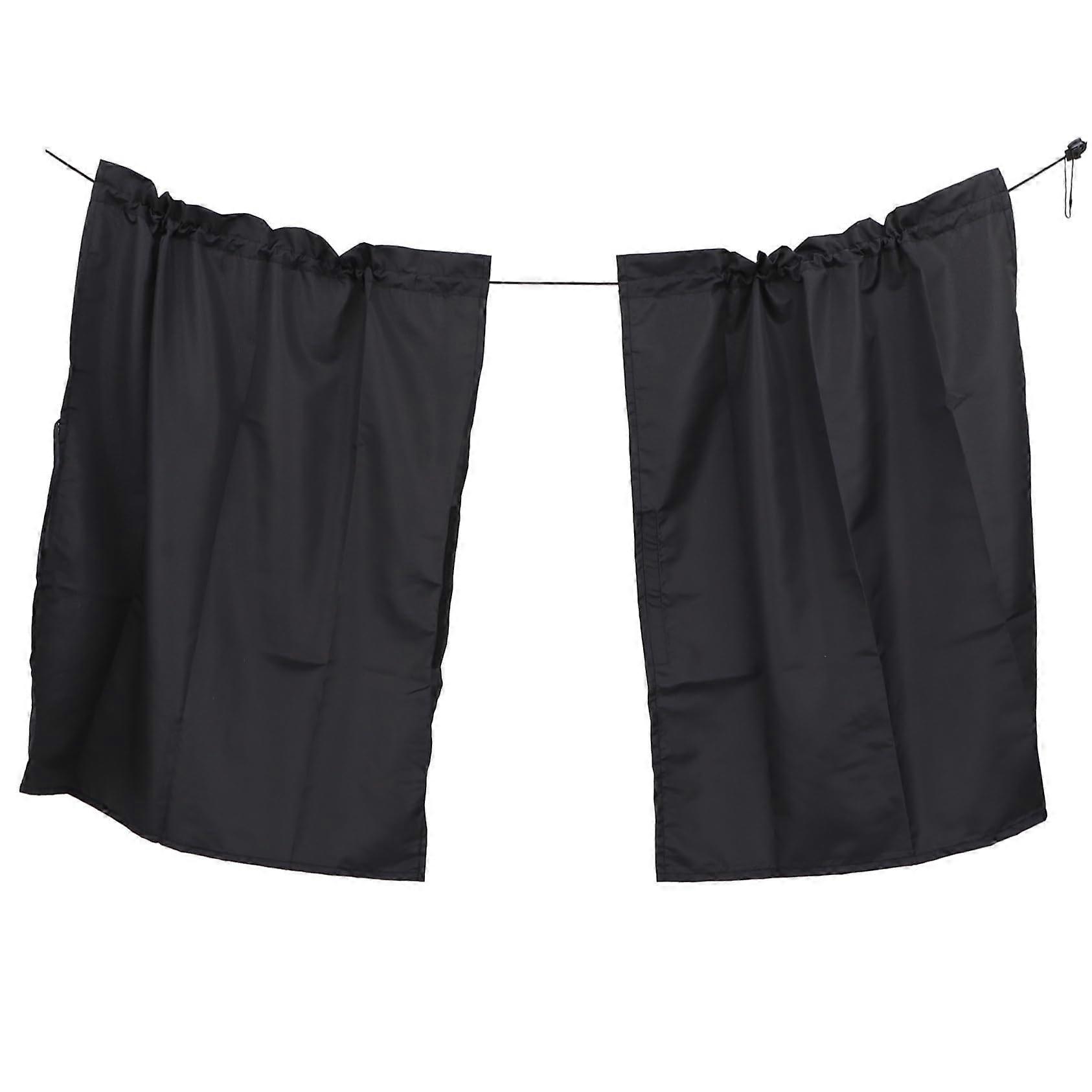 Travel Sunshade Privacy Curtain for Car Interior - Easy Install Hook and Loop Truck Partition Divider for Rear Seats