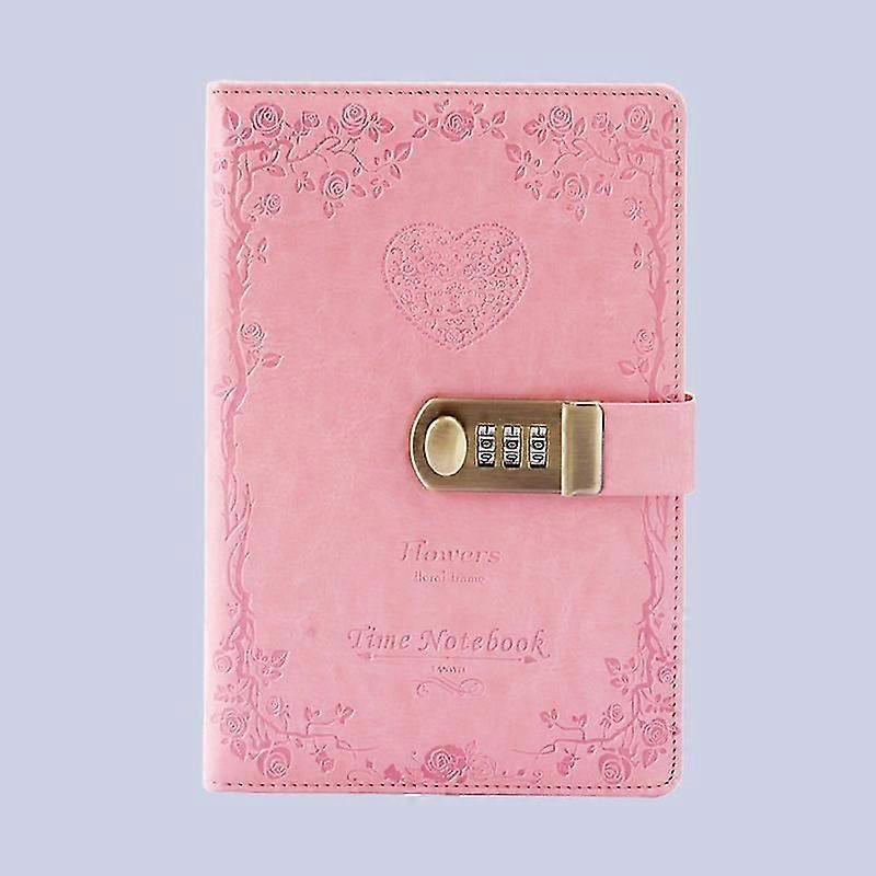 Lock Diary Vintage Lock Journal Refillable Personal Locking Diary Romance Leather Locking Writing Notebook