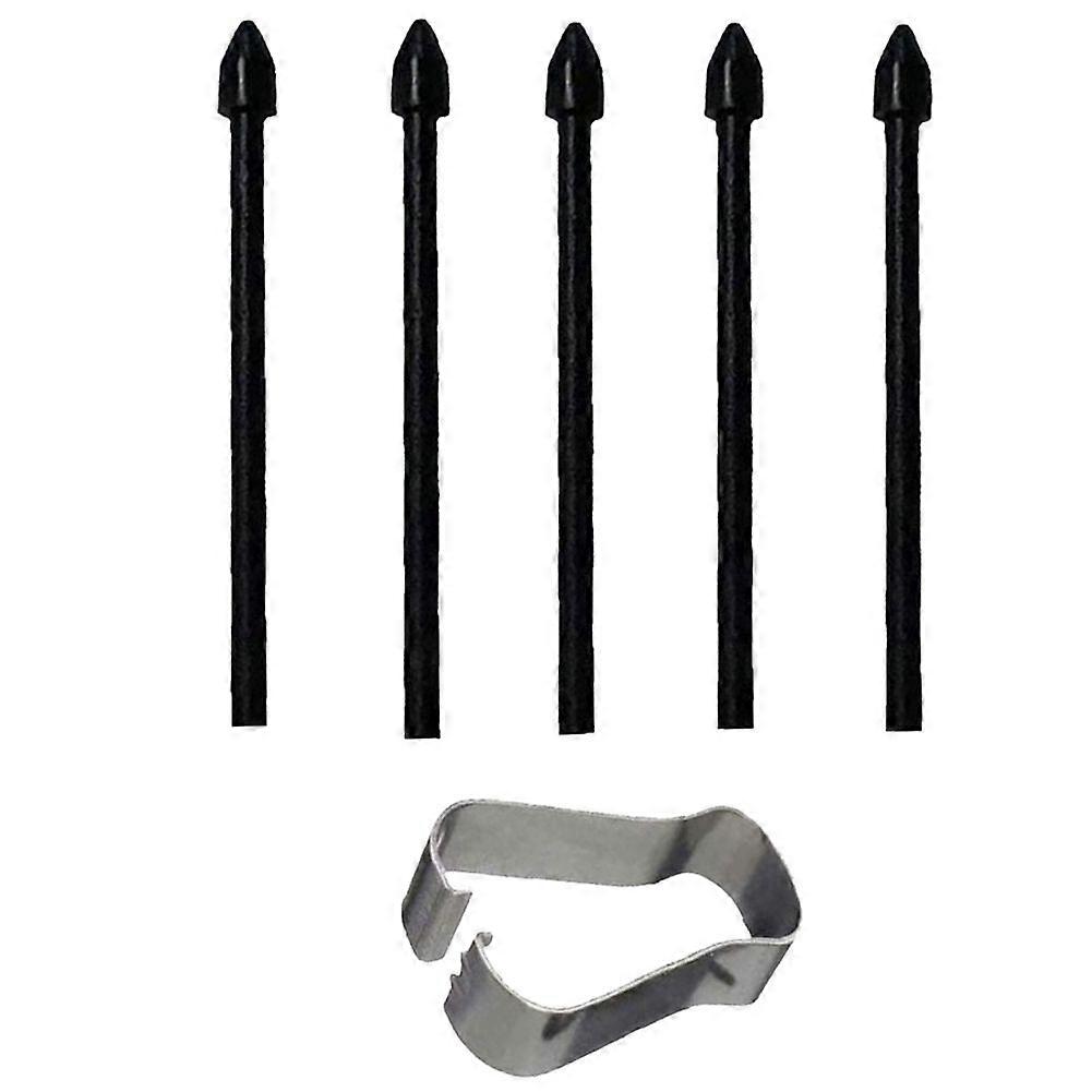 Touch Stylus Tips Nibs+ Pen Clip for Tab S7 S7+/S6 Lite/Note10/Note20 Universal Stylus Tip Black