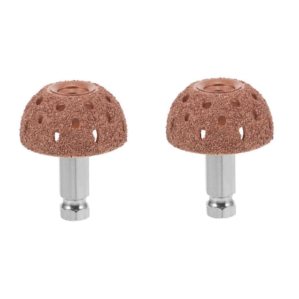 Tire Repair Grinding Machine Coarse Wheel Buffing Head Set, 2 Sets, Durable, Compatible with Standard Tires