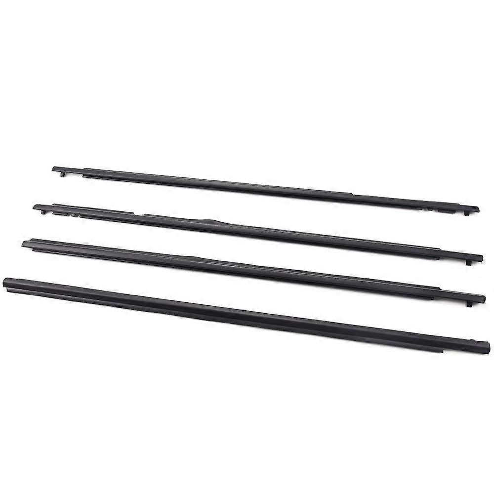 4Pcs Weatherstrip Outer Door Window Trim Seal Belt Compatible with 2009-2012 Toyota Corolla Window Moulding Seal Kit