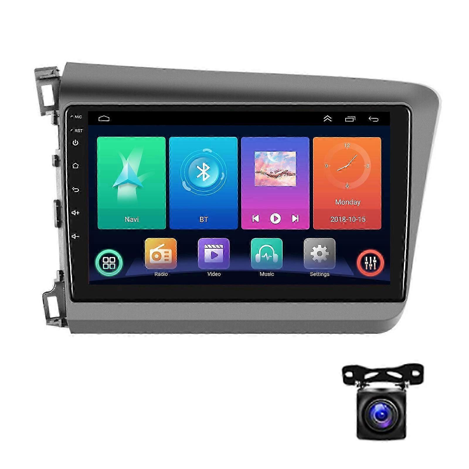 32GB Android 12 For Honda Civic 2012-15 Car Stereo Radio Apple Carplay GPS Wifi FP