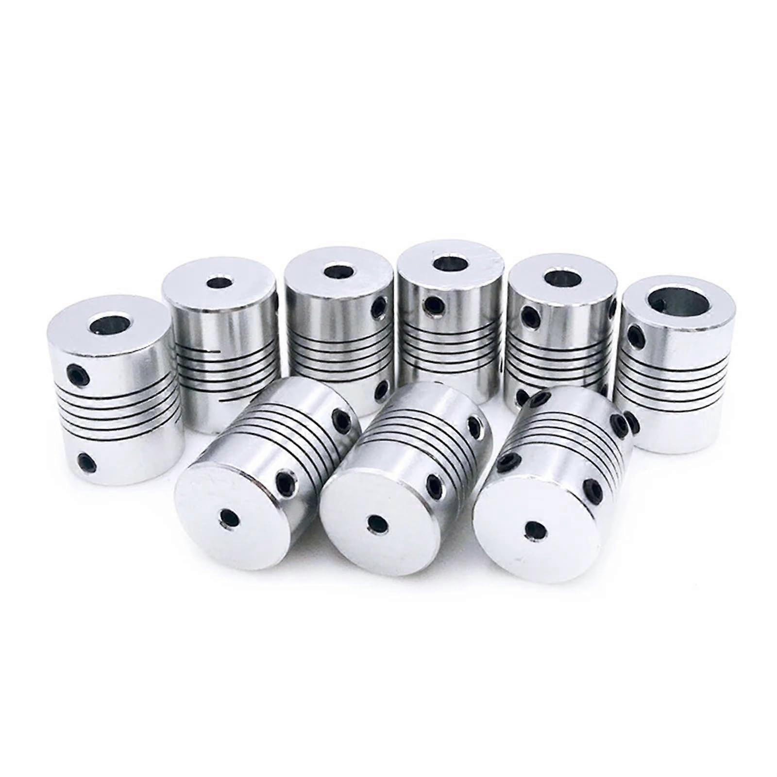 5 Pieces D19 x L25 Aluminum Flexible Jaw Shaft Coupling 5 8 6.35 mm 8 mm 10 mm CNC Stepper Motor Coupler Encoder Engraving Machine (5 x 6)