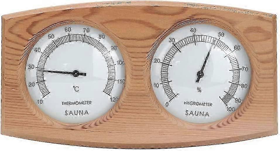 Badstutermometer 2-i-1 Tretermo-hygrometer Termometer-hygrometer Tilbehør til dampbadstue